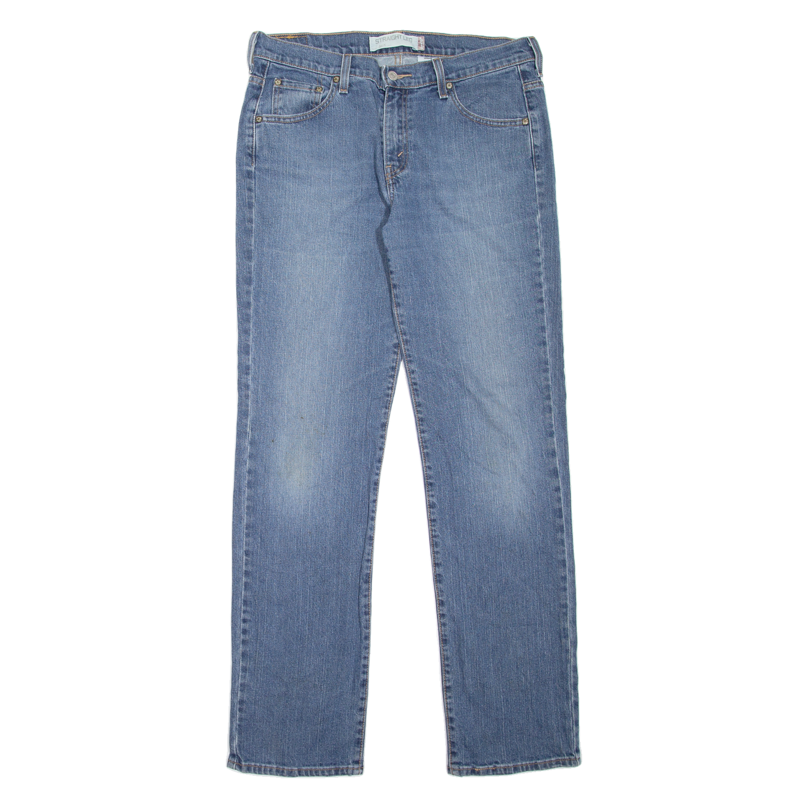 LEVI'S 505 Womens Jeans Blue Regular Straight Stone Wash W32 L33 Refurbished - N/A refurbished available on Cerqular