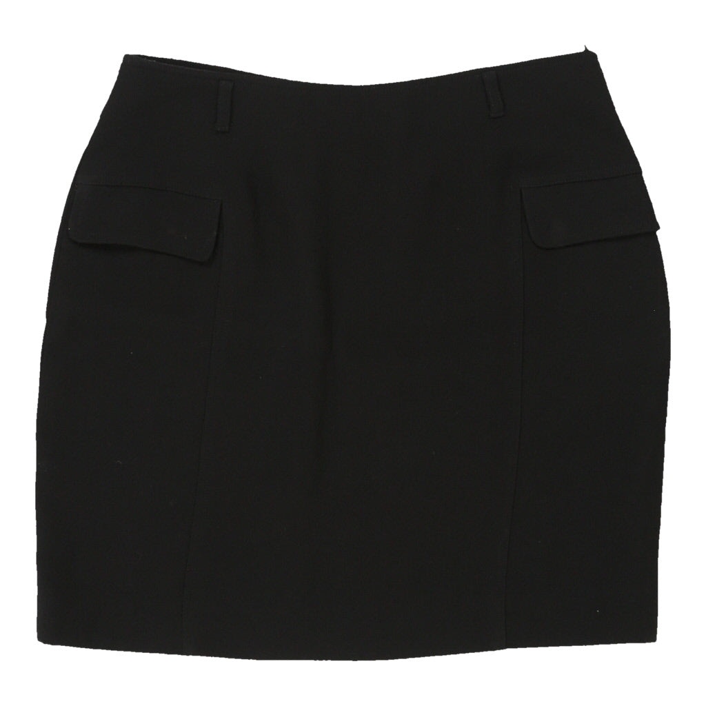 Versus By Versace Skirt - 28W UK 8 Black Wool Blend | Size: UK 8 Refurbished - N/A (Preloved Designer is not a specific brand, it refurbished available on Cerqular