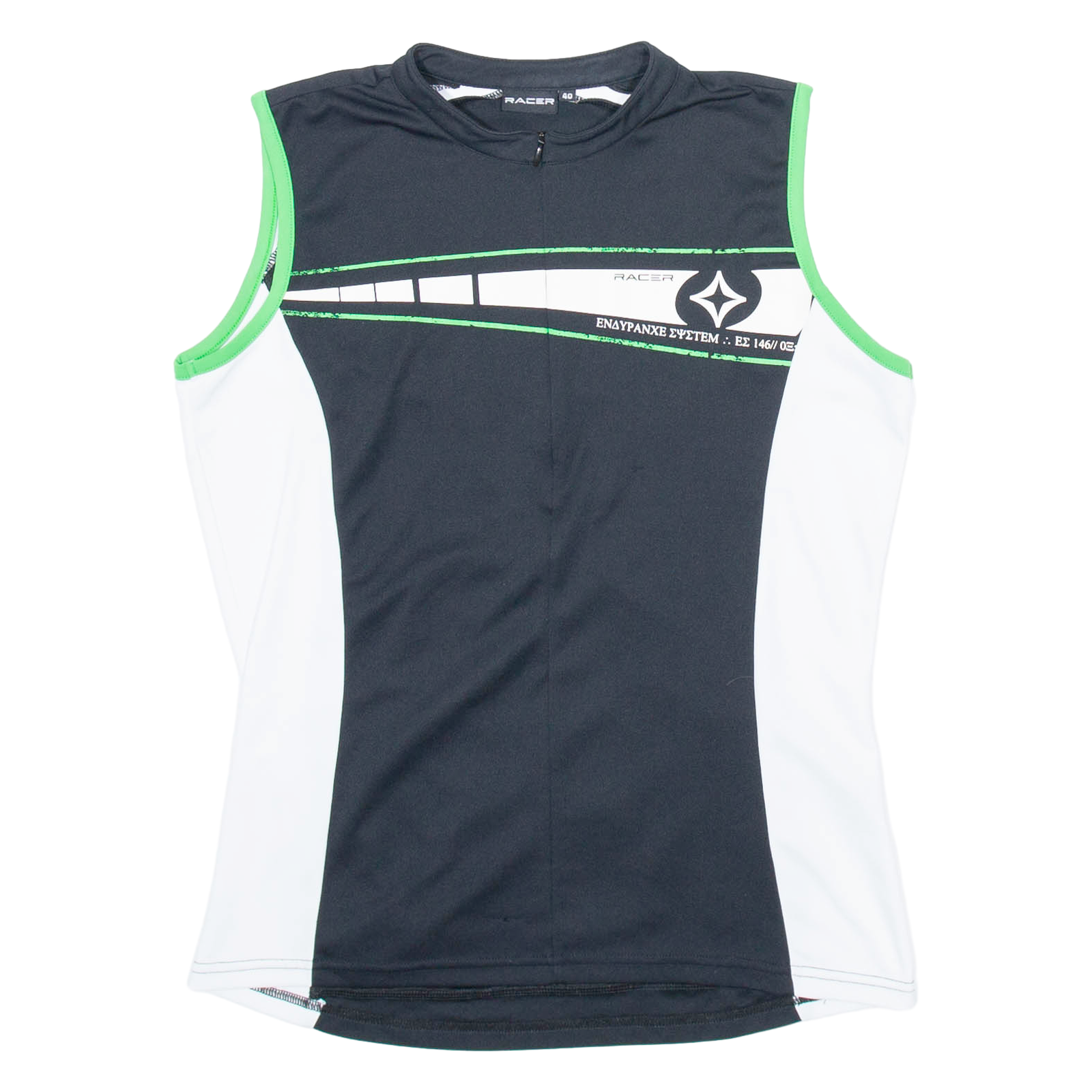 RACER Cycling Mens Jersey Black Sleeveless 1/4 Zip L Refurbished - N/A refurbished available on Cerqular