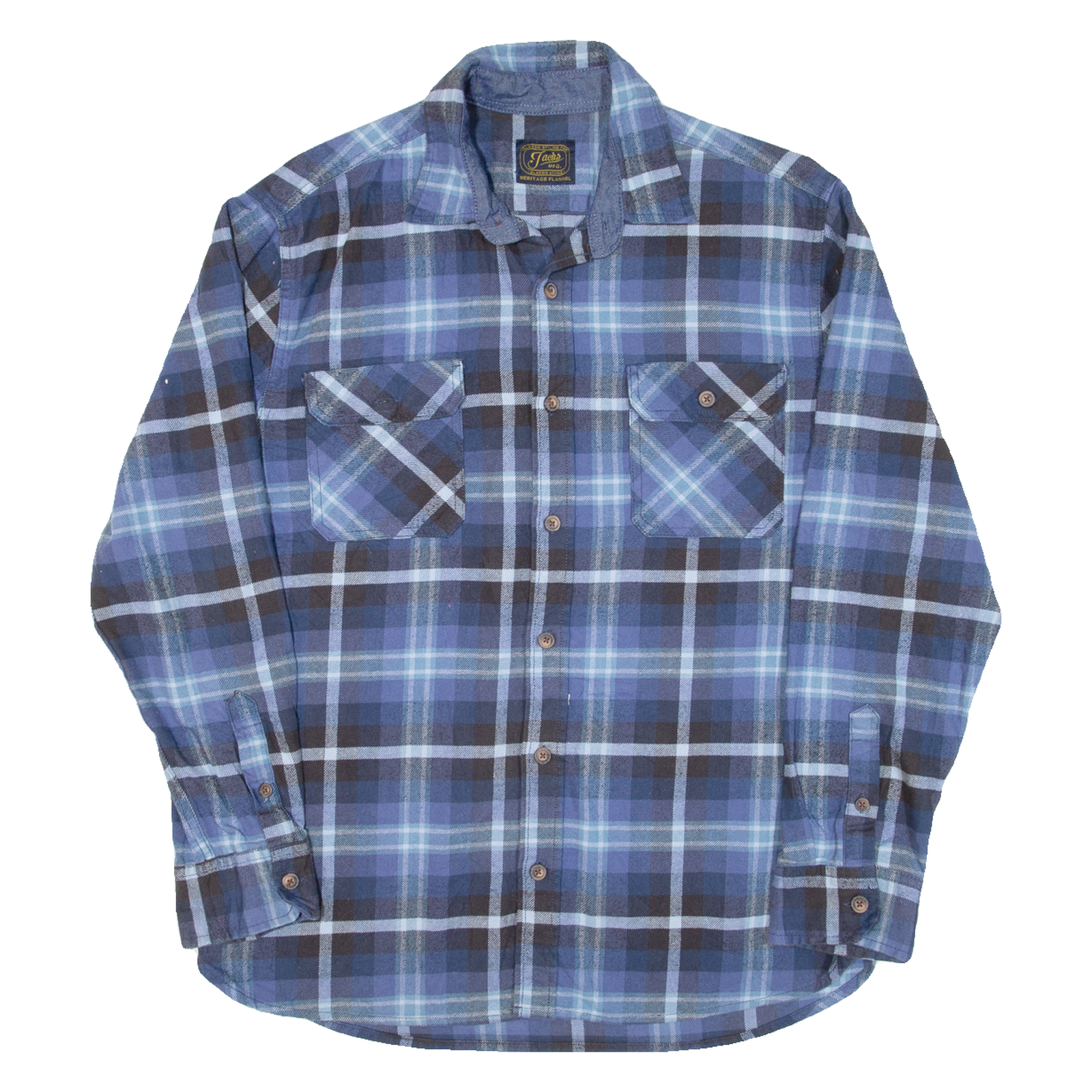 Buy JACHS Mens Flannel Shirt Blue Check Long Sleeve L Refurbished - $18.19 JACHS Mens Flannel Shirt Blue Check Long Sleeve L Refurbished - N/A refurbished available on Cerqular