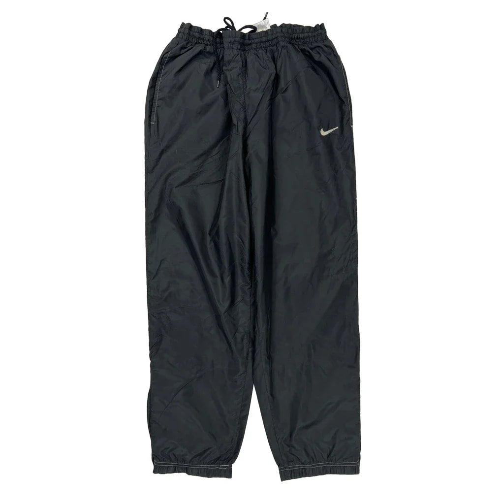 Nike Tracksuit - Large Black Polyester Refurbished - Thrifted (note: this is a term often used to describe second- refurbished available on Cerqular