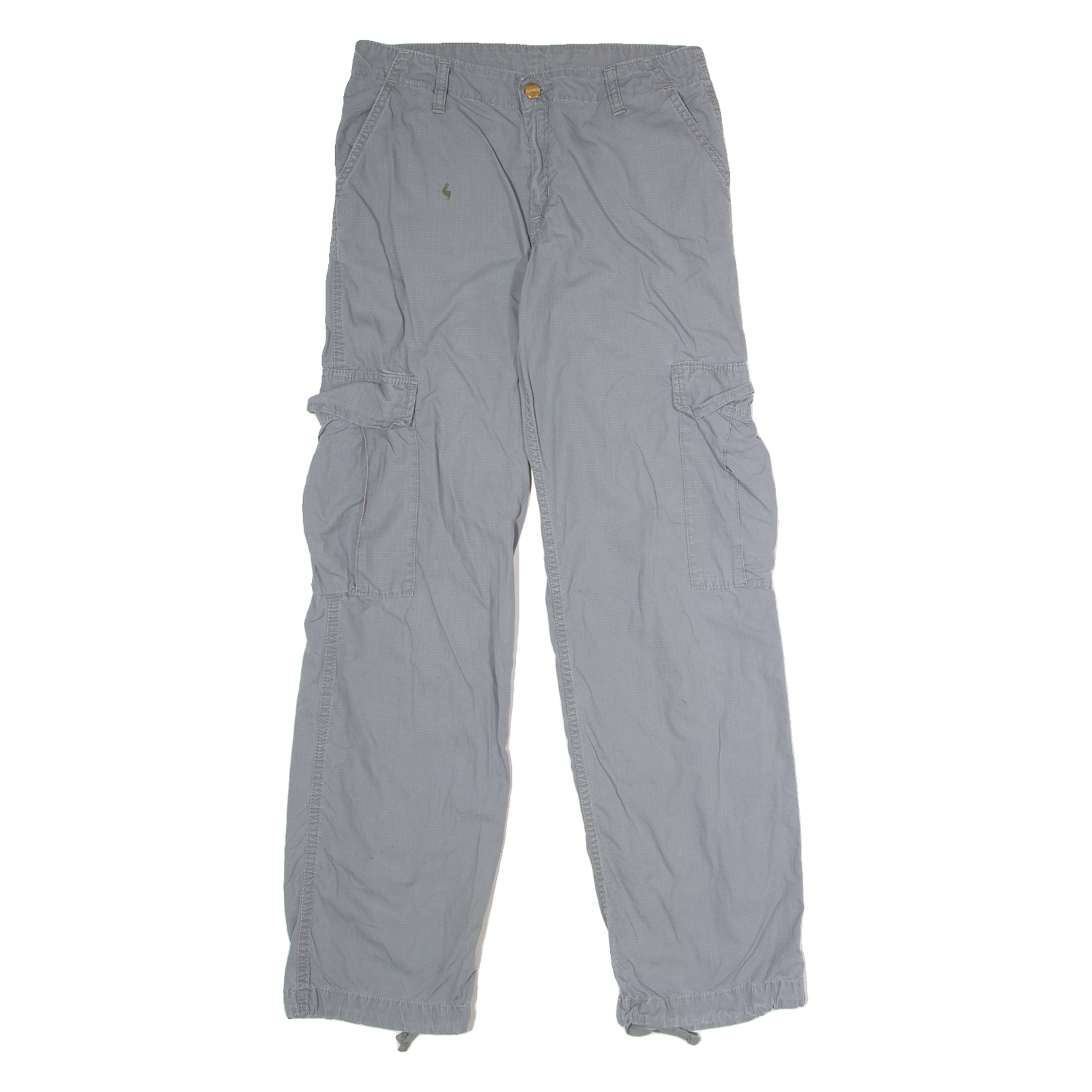 CARHARTT WIP Cargo Womens Canvas Trousers Grey Regular Straight W28 L32 Refurbished - N/A refurbished available on Cerqular