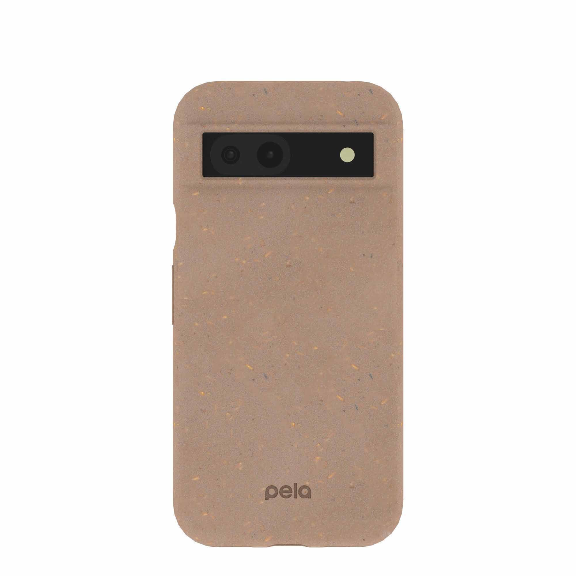 Chocolate Brown Pixel 8a Phone Case Refurbished - Pela Case refurbished available on Cerqular