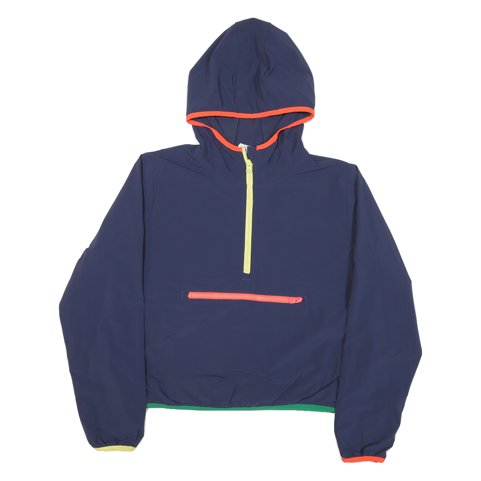 NEW BALANCE Womens Blue Lightweight Polyester Blend Half Zip Hoodie Jacket M Refurbished - N/A refurbished available on Cerqular