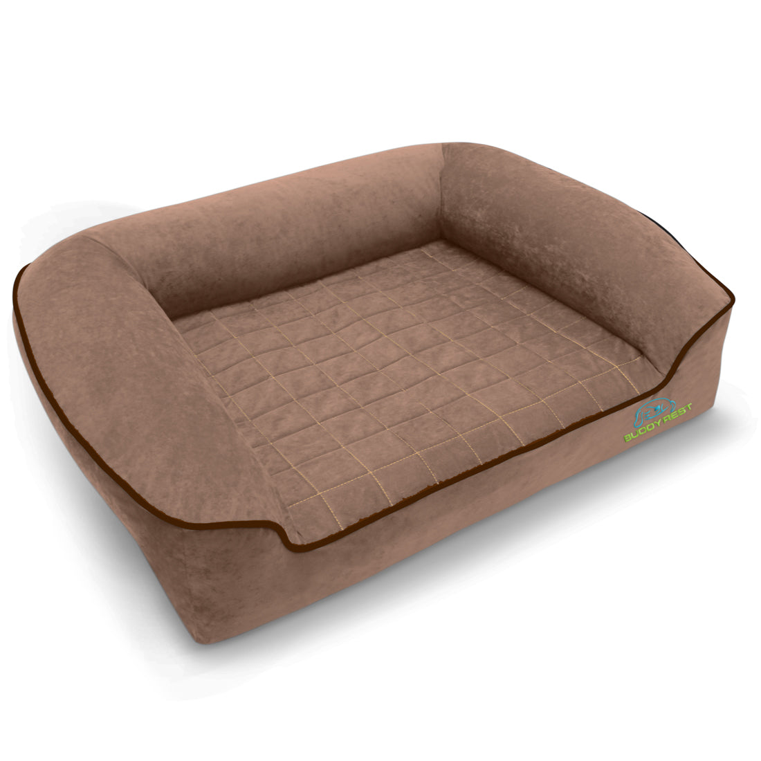 Buy Romeo Orthopedic Bed Extra Cover | Color: Mocha | Size: Medium 33""x24""x12"" Refurbished - $199.99 Romeo Orthopedic Bed Extra Cover | Color: Mocha | Size: Medium 33""x24""x12"" Refurbished - Buddy Brands refurbished available on Cerqular