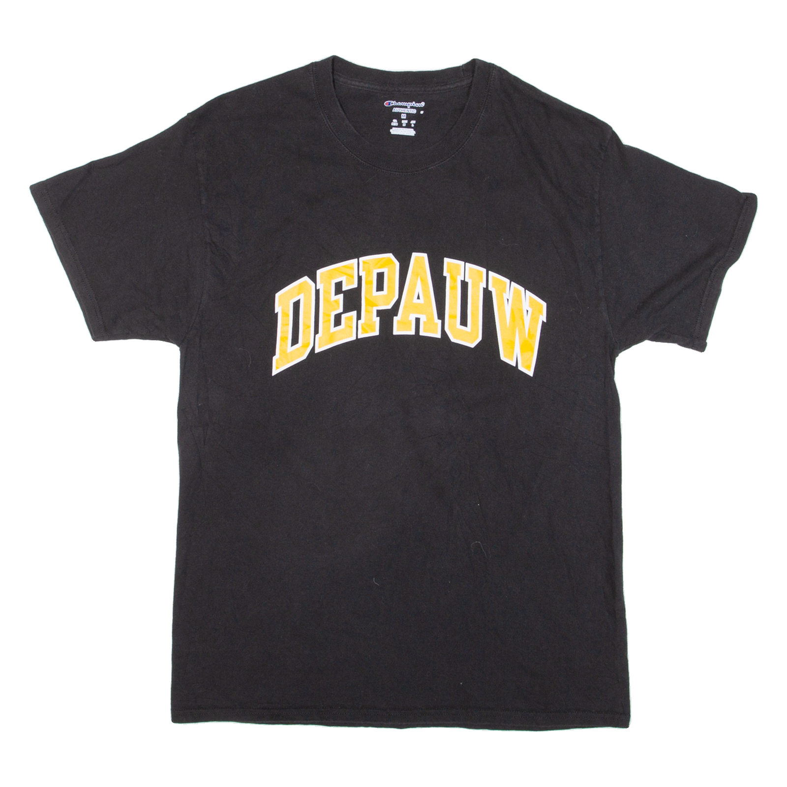 CHAMPION Depauw Mens T-Shirt Black USA M Refurbished - N/A refurbished available on Cerqular