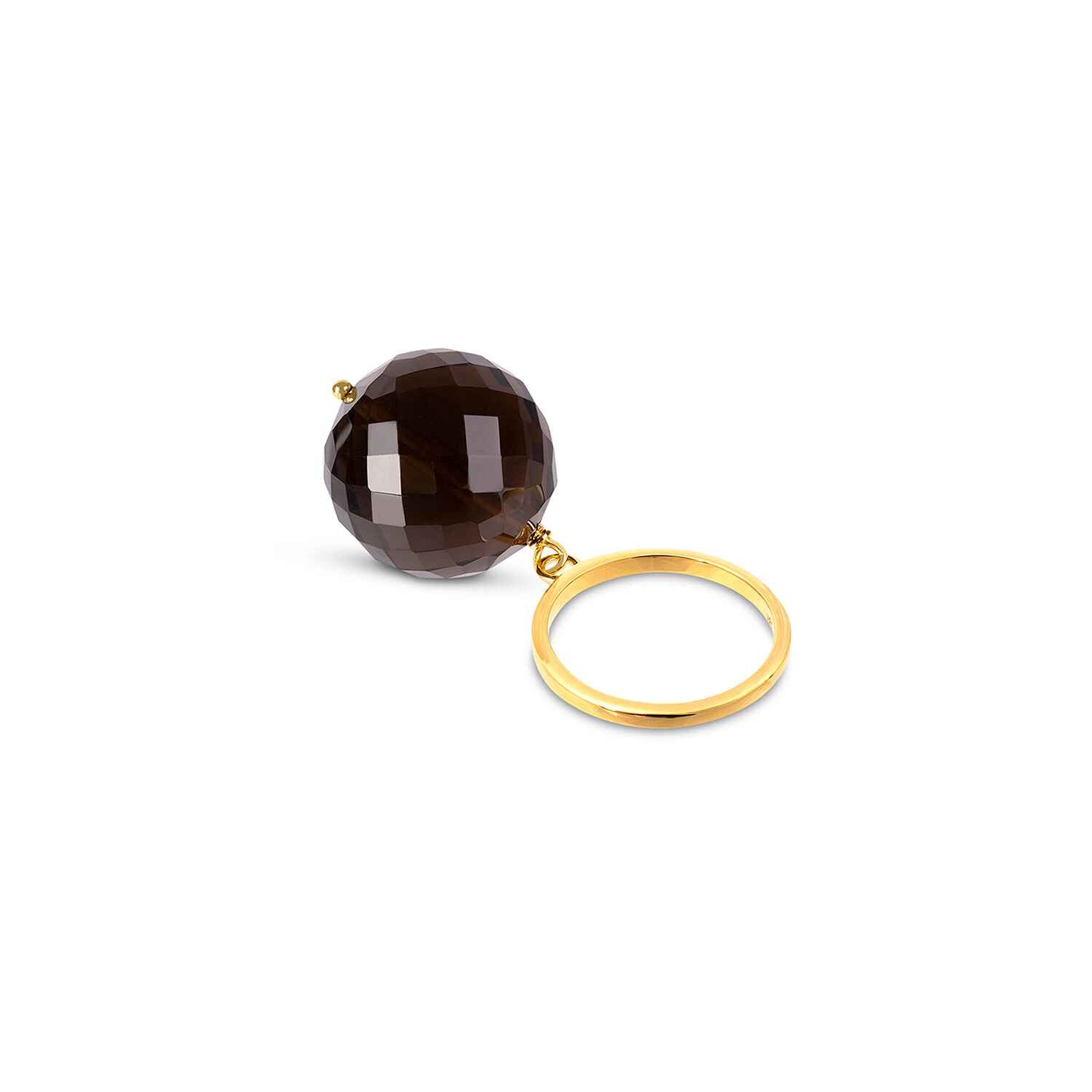 Bubble Smokey Quartz Ring (size adjustable) Refurbished - Amadeus (This could refer to multiple things, such as the 1 refurbished available on Cerqular