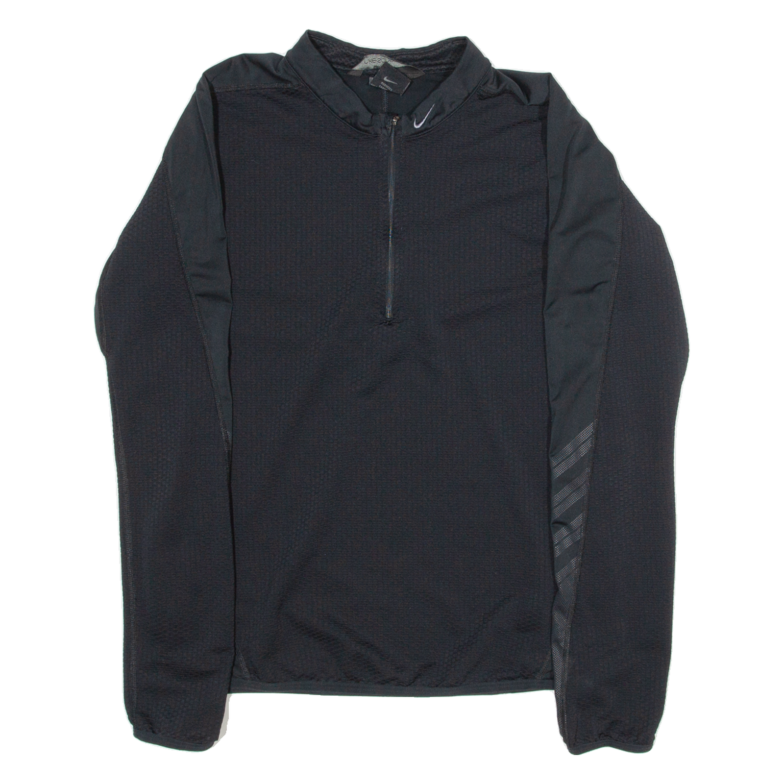 Buy NIKE Mens Jersey Black Long Sleeve 1/4 Zip M Refurbished - $22.61 NIKE Mens Jersey Black Long Sleeve 1/4 Zip M Refurbished - N/A refurbished available on Cerqular