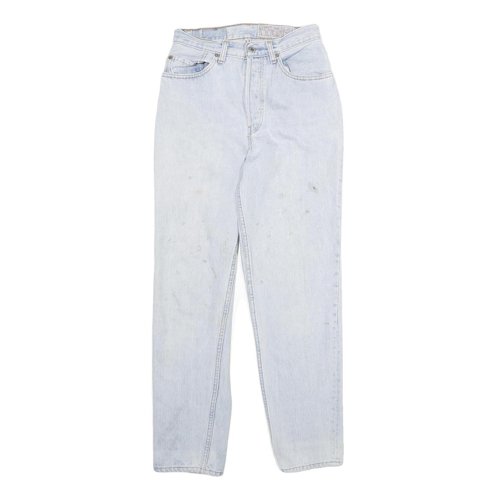 LEVI'S 961 Womens Jeans Light Blue Slim Straight Denim W28 L30 Classic Button Refurbished - N/A refurbished available on Cerqular