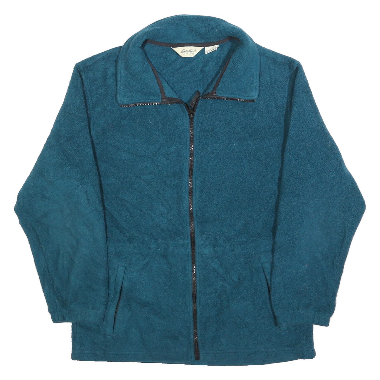 EDDIE BAUER Womens Blue Plain Full Zip Polyester Jumper S Fleece Casual Outdoor Refurbished - N/A refurbished available on Cerqular