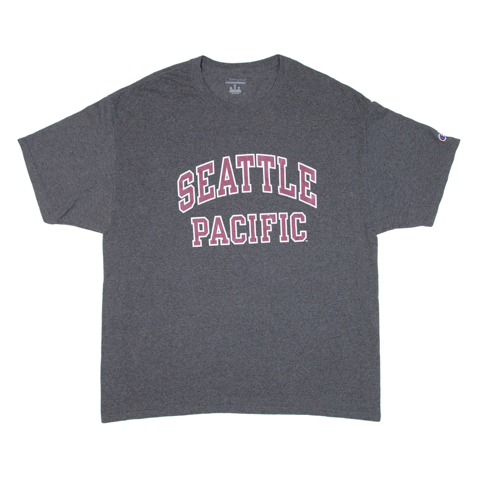 CHAMPION Seattle Pacific Mens T-Shirt Grey USA XL Refurbished - N/A refurbished available on Cerqular