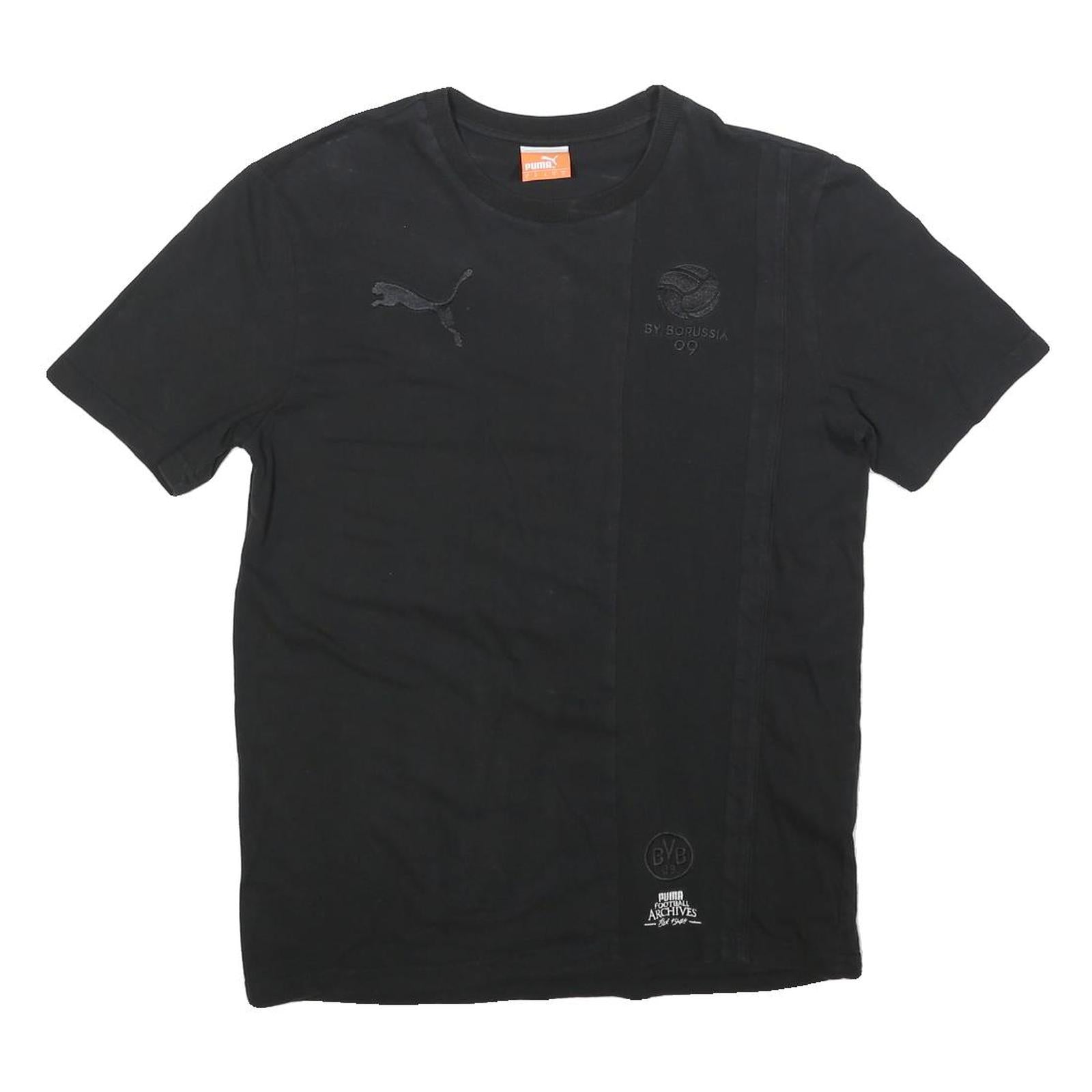 PUMA Mens Black Football Archives T-Shirt S Short Sleeve Crew Neck Logo Refurbished - N/A refurbished available on Cerqular
