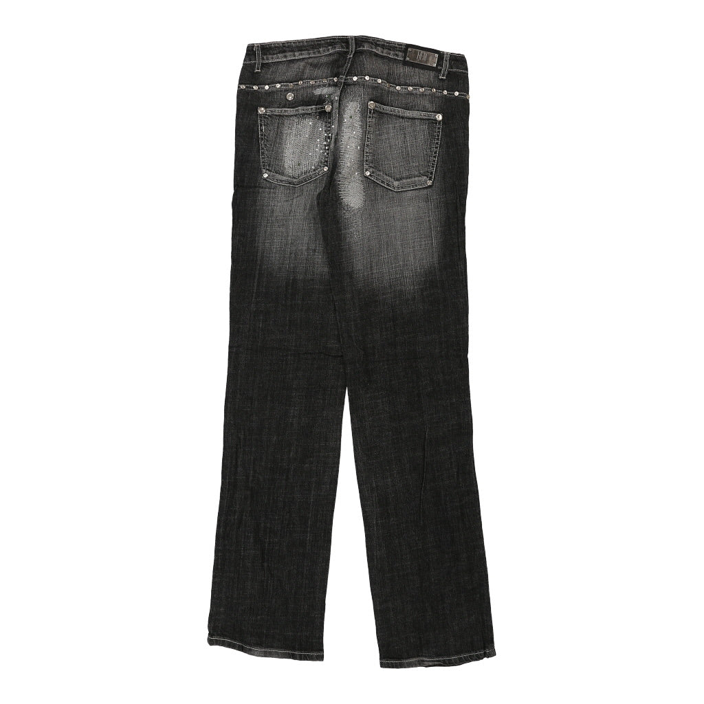 Buy Hfn Jeans - 32W UK 10 Black Cotton Refurbished - $49.57 Hfn Jeans - 32W UK 10 Black Cotton Refurbished - Thrifted (note: this is a term often used to describe second- refurbished available on Cerqular