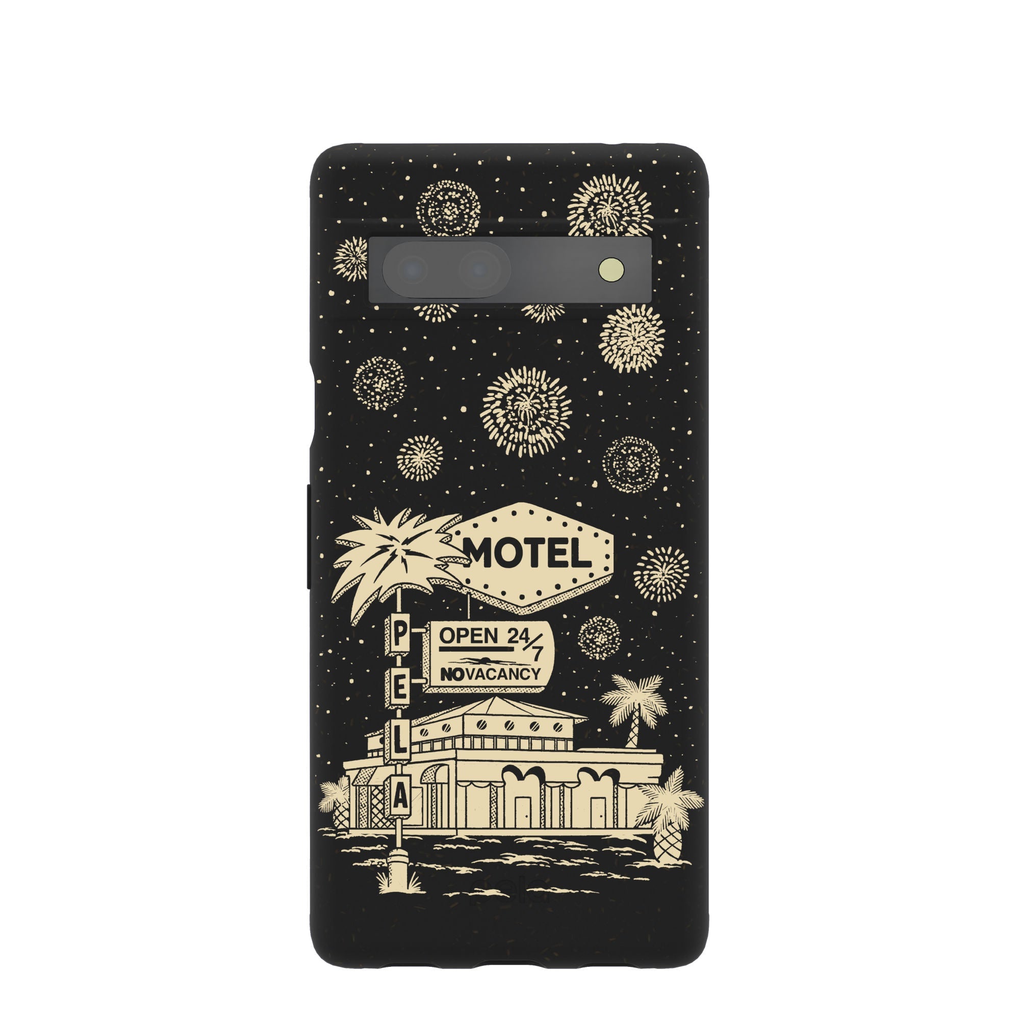 Black Motel Pela Google Pixel 7a Case Refurbished - Pela Case refurbished available on Cerqular