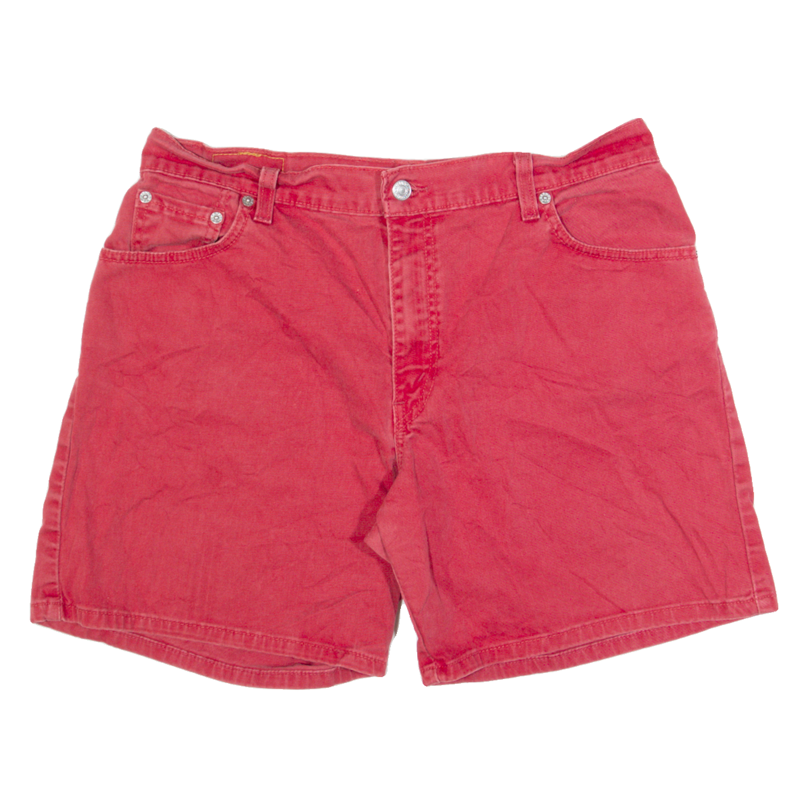 LEVI'S Womens Denim Shorts Red M W32 Refurbished - N/A refurbished available on Cerqular
