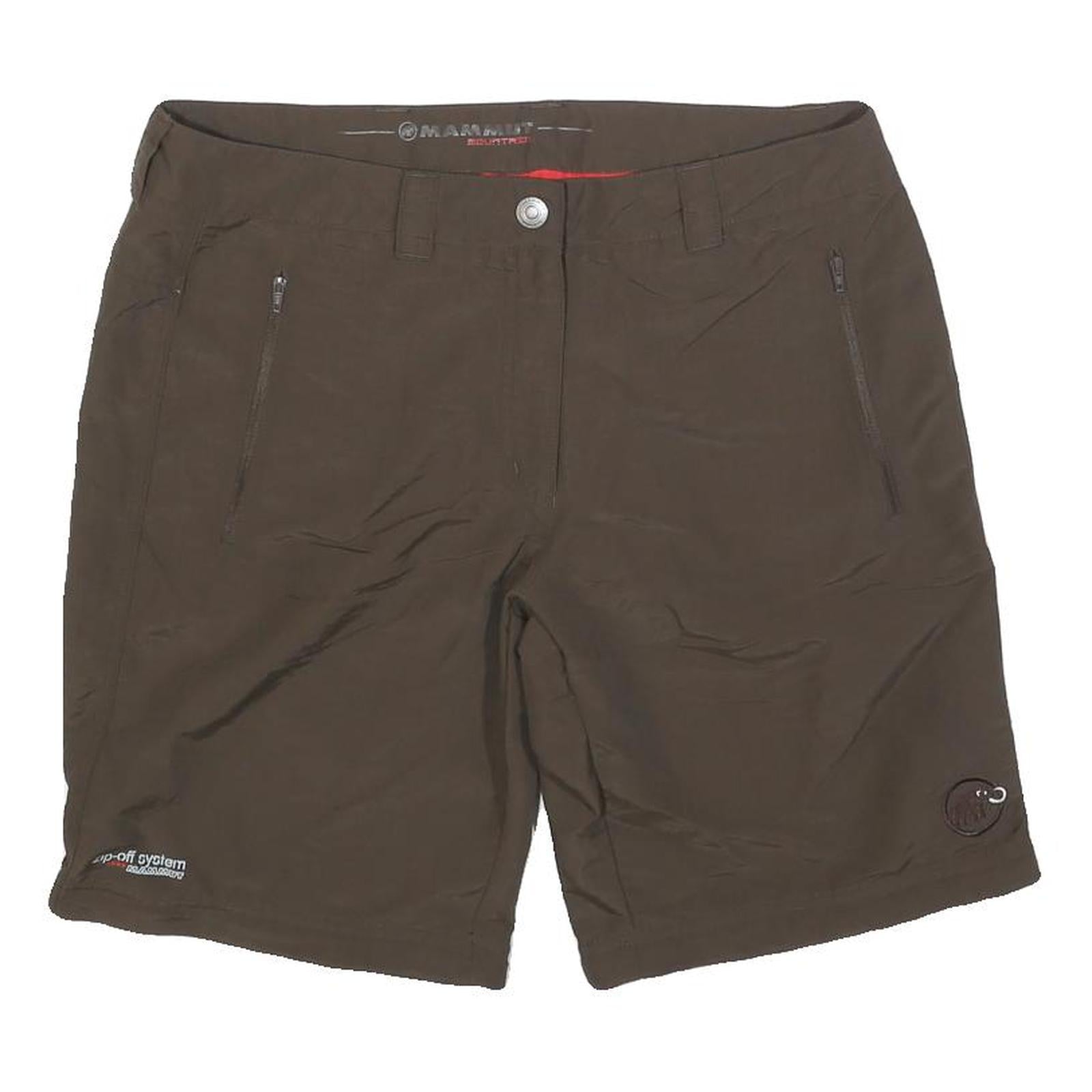 MAMMUT Womens Shorts Brown Casual Polyester Blend UK 14 W32 Outdoors Zip Pockets Refurbished - N/A refurbished available on Cerqular