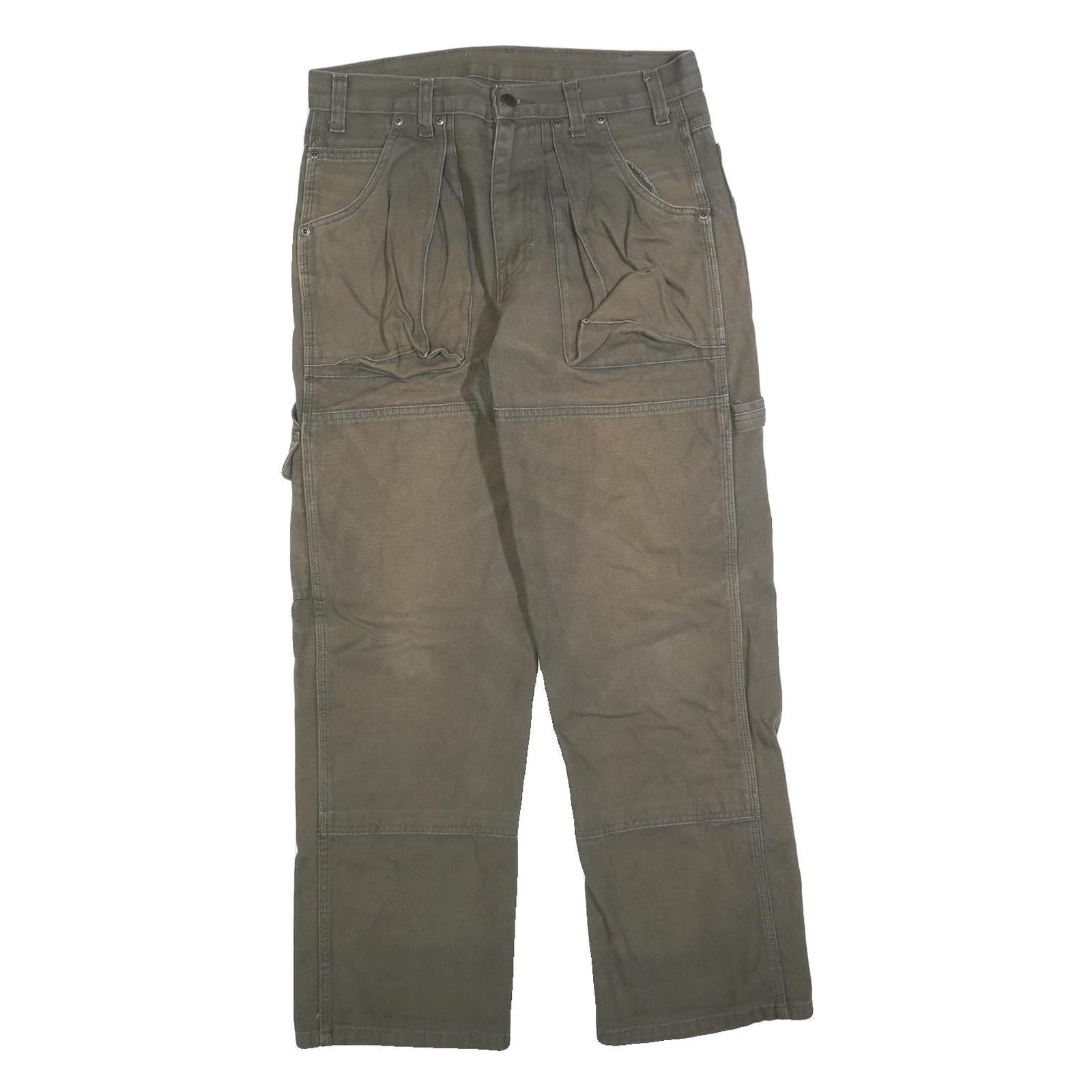 DICKIES Mens Regular Fit Straight Leg Denim Brown W32 L30 Workwear Zip Fly Refurbished - N/A refurbished available on Cerqular