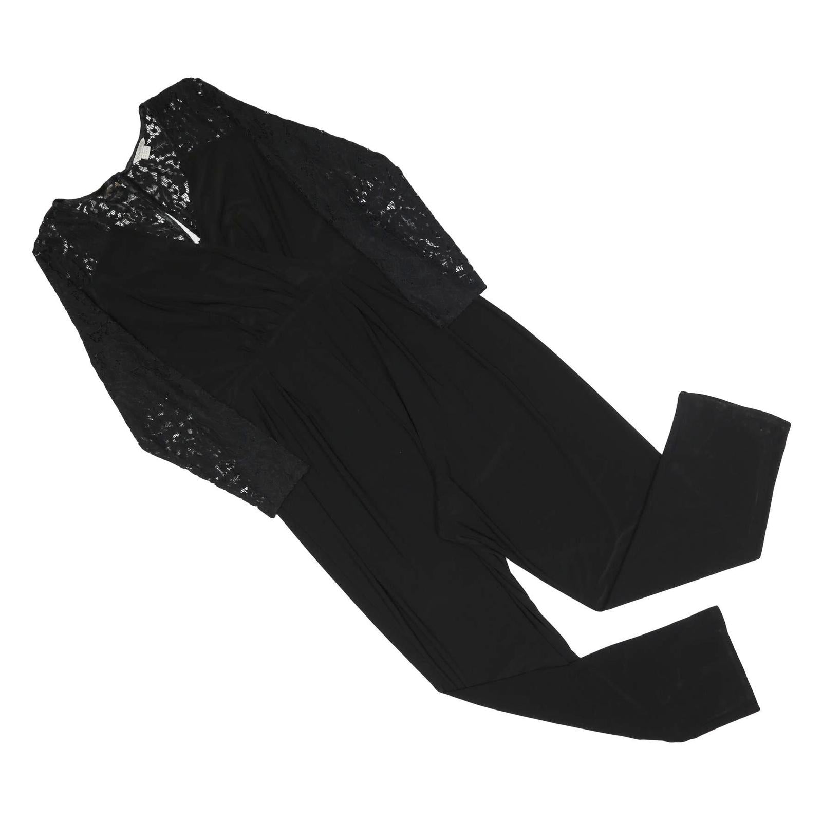MONSOON Womens Black Lace Sleeve Playsuit UK 18 Polyester Blend Stylish Refurbished - N/A refurbished available on Cerqular
