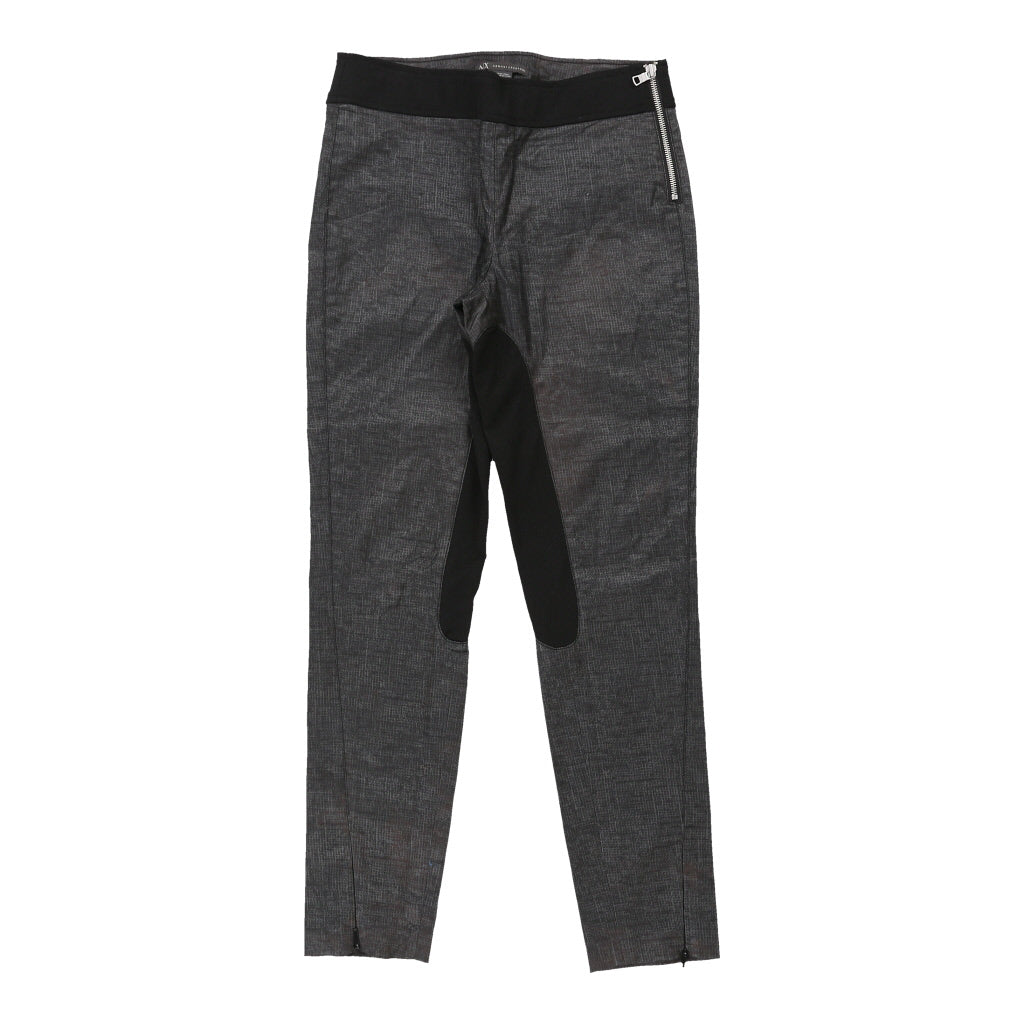 Armani Exchange Trousers - 28W UK 8 Grey Cotton Refurbished - Thrifted (note: this is a term often used to describe second- refurbished available on Cerqular