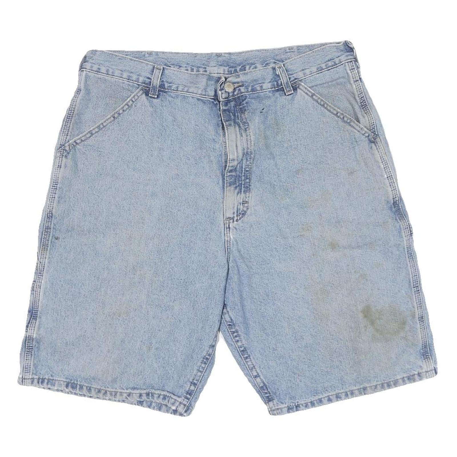 WRANGLER Mens Cotton Blend Blue Casual Denim Shorts L W36 Refurbished - N/A refurbished available on Cerqular