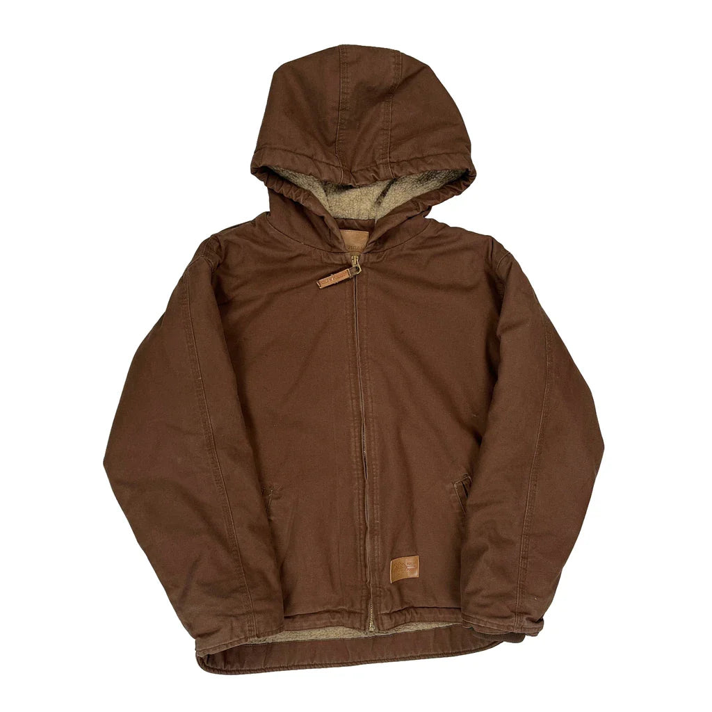 Age 14-16 Unbranded Jacket - Large Brown Cotton Refurbished - Thrifted (note: this is a term often used to describe second- refurbished available on Cerqular