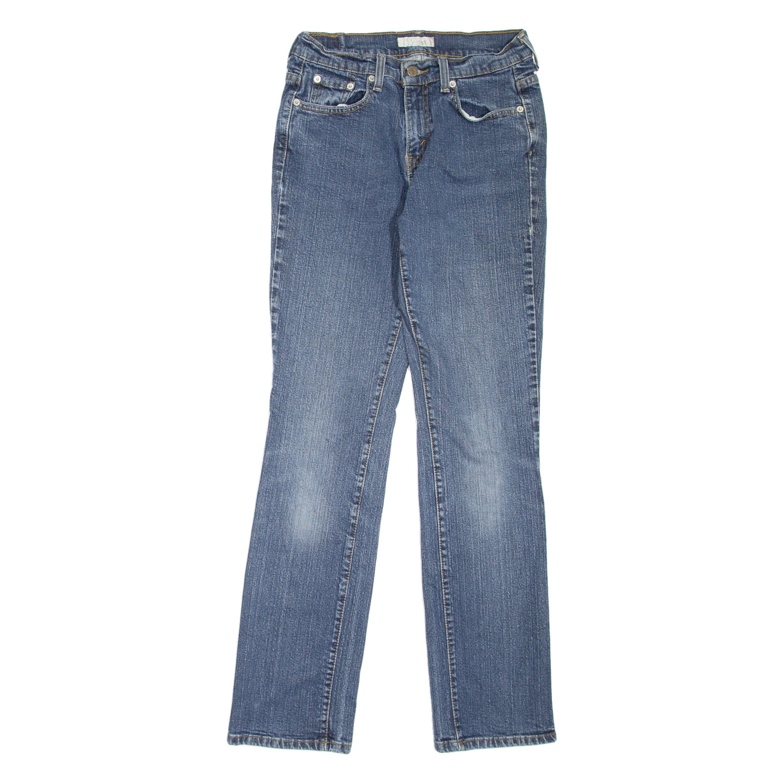 LEVI'S 505 Womens Jeans Blue Regular Straight Stone Wash W25 L31 Refurbished - N/A refurbished available on Cerqular