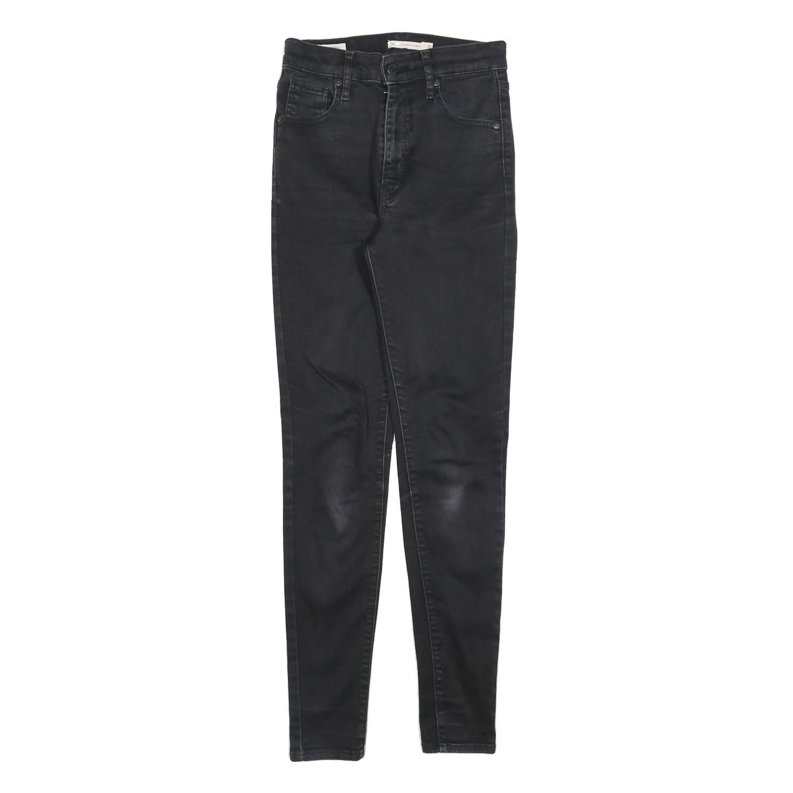 LEVI'S Womens Jeans Black Slim Skinny Denim Medium W26 L30 Stretch Cotton Blend Refurbished - N/A refurbished available on Cerqular