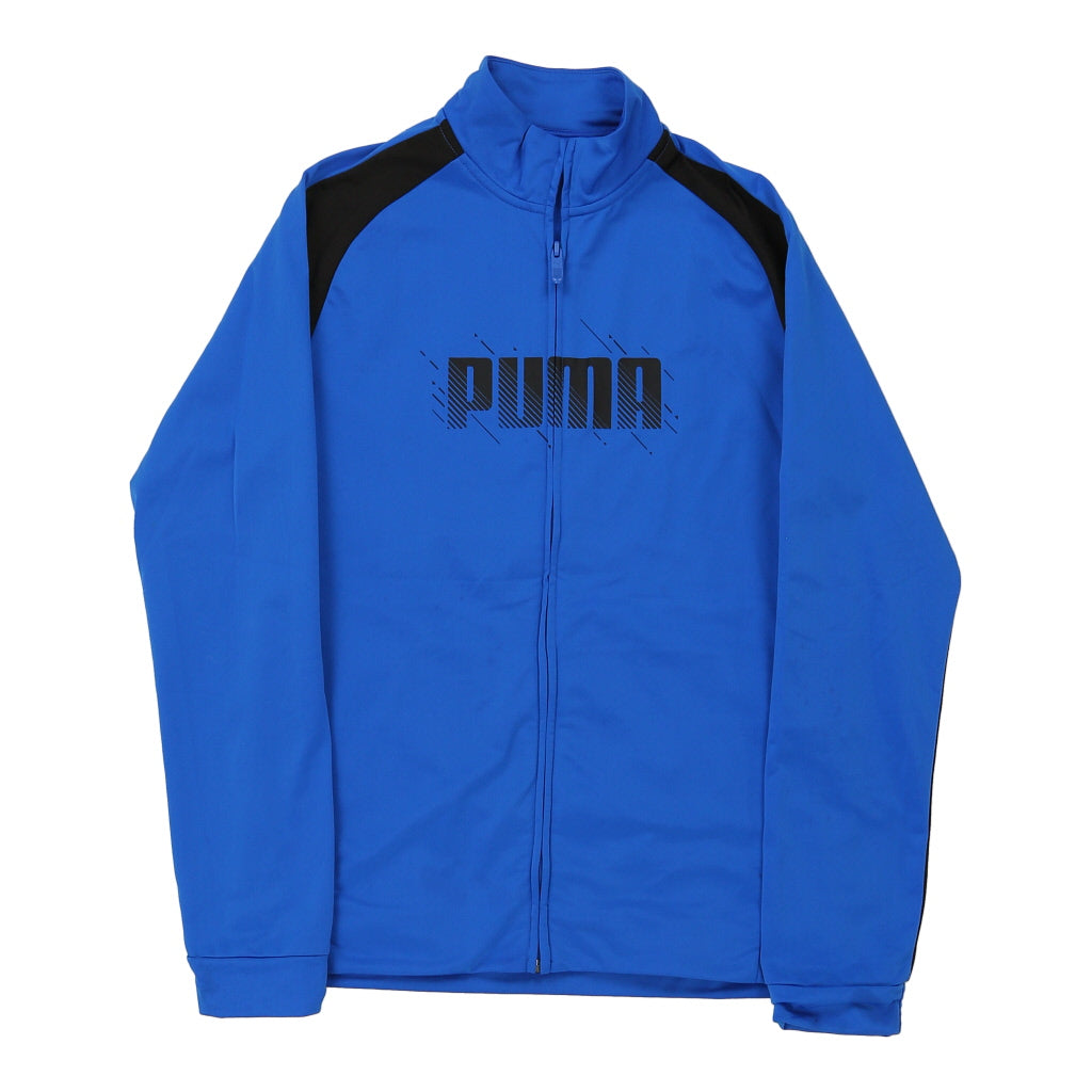 Buy Age 15-16 Puma Track Jacket - XL Blue Polyester Refurbished - $10.04 Age 15-16 Puma Track Jacket - XL Blue Polyester Refurbished - Thrifted (note: this is a term often used to describe second- refurbished available on Cerqular