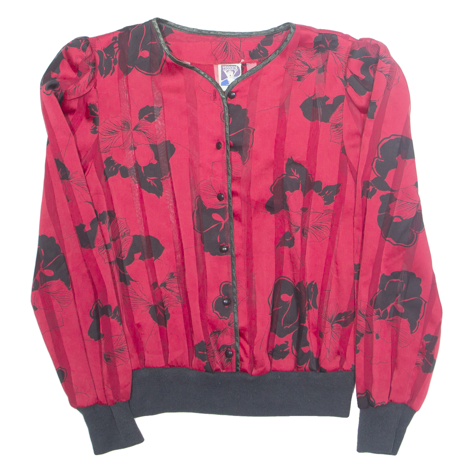 Buy YESSICA Womens Printed Blouse Red Button Neck Long Sleeve 90s Floral S Refurbished - $16.89 YESSICA Womens Printed Blouse Red Button Neck Long Sleeve 90s Floral S Refurbished - N/A refurbished available on Cerqular