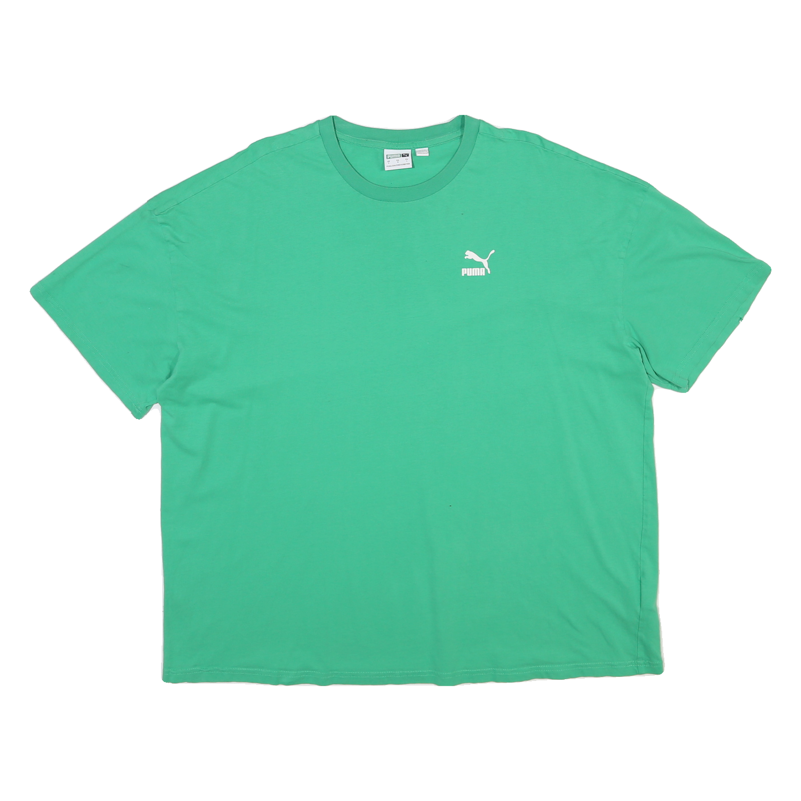 PUMA Mens Green Modern T-Shirt L Short Sleeve Crew Neck Casual Cotton Blend Refurbished - N/A refurbished available on Cerqular