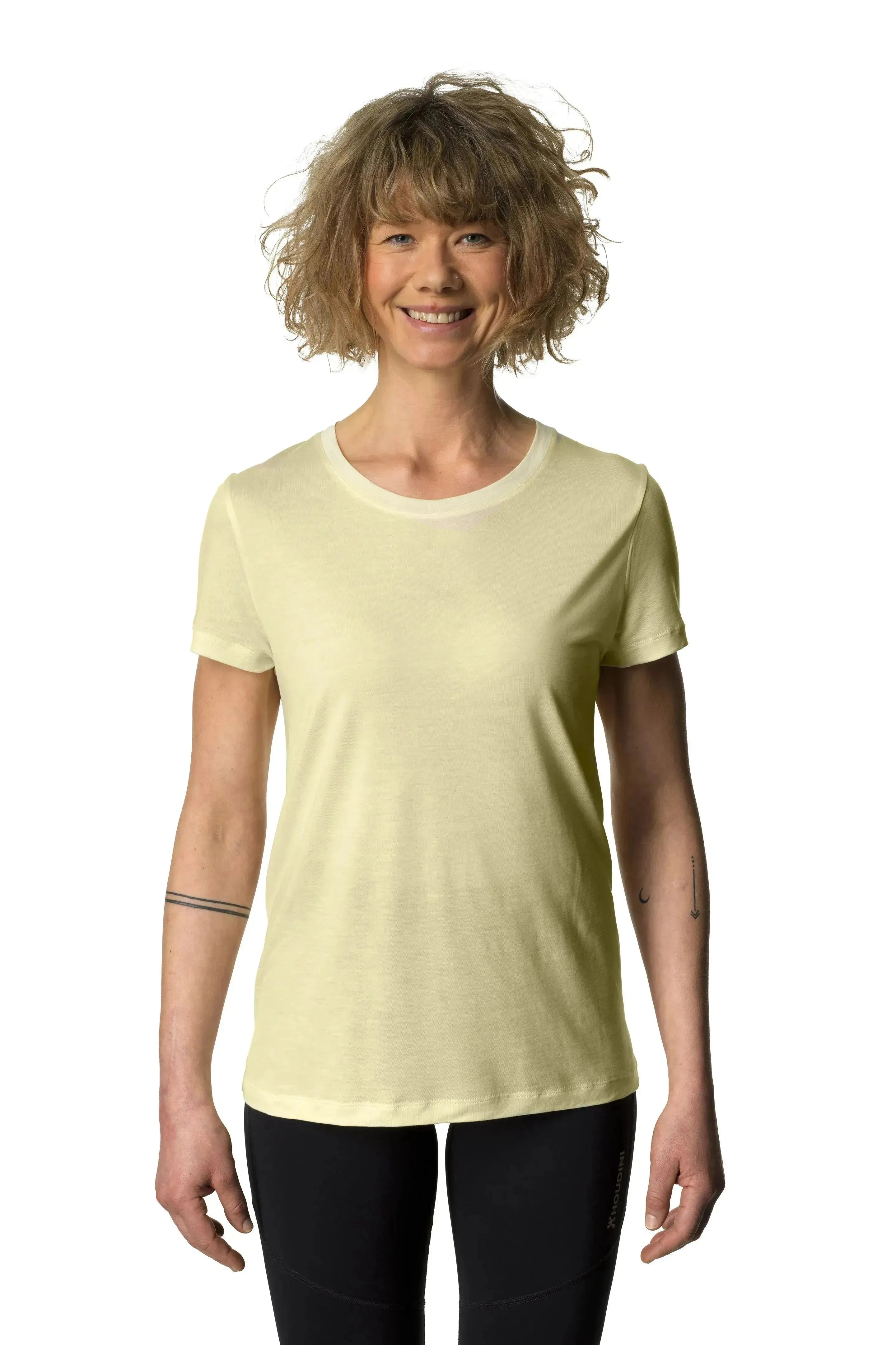W's Tree Tee | Color: Ginger Yellow | Size: S Refurbished - Houdini Sportswear refurbished available on Cerqular
