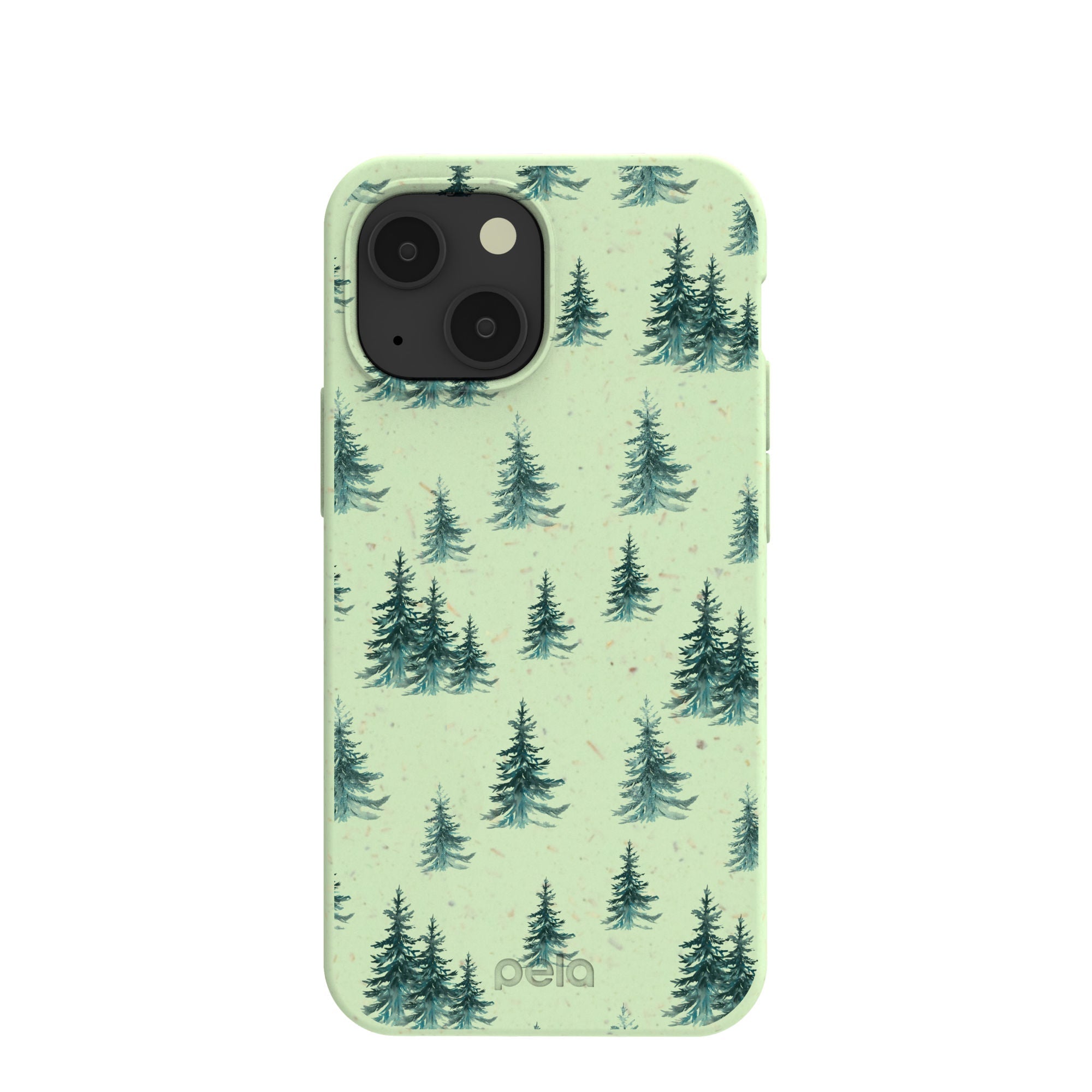 Sage Green Pine Season iPhone 13 Mini Case Refurbished - Pela Case refurbished available on Cerqular