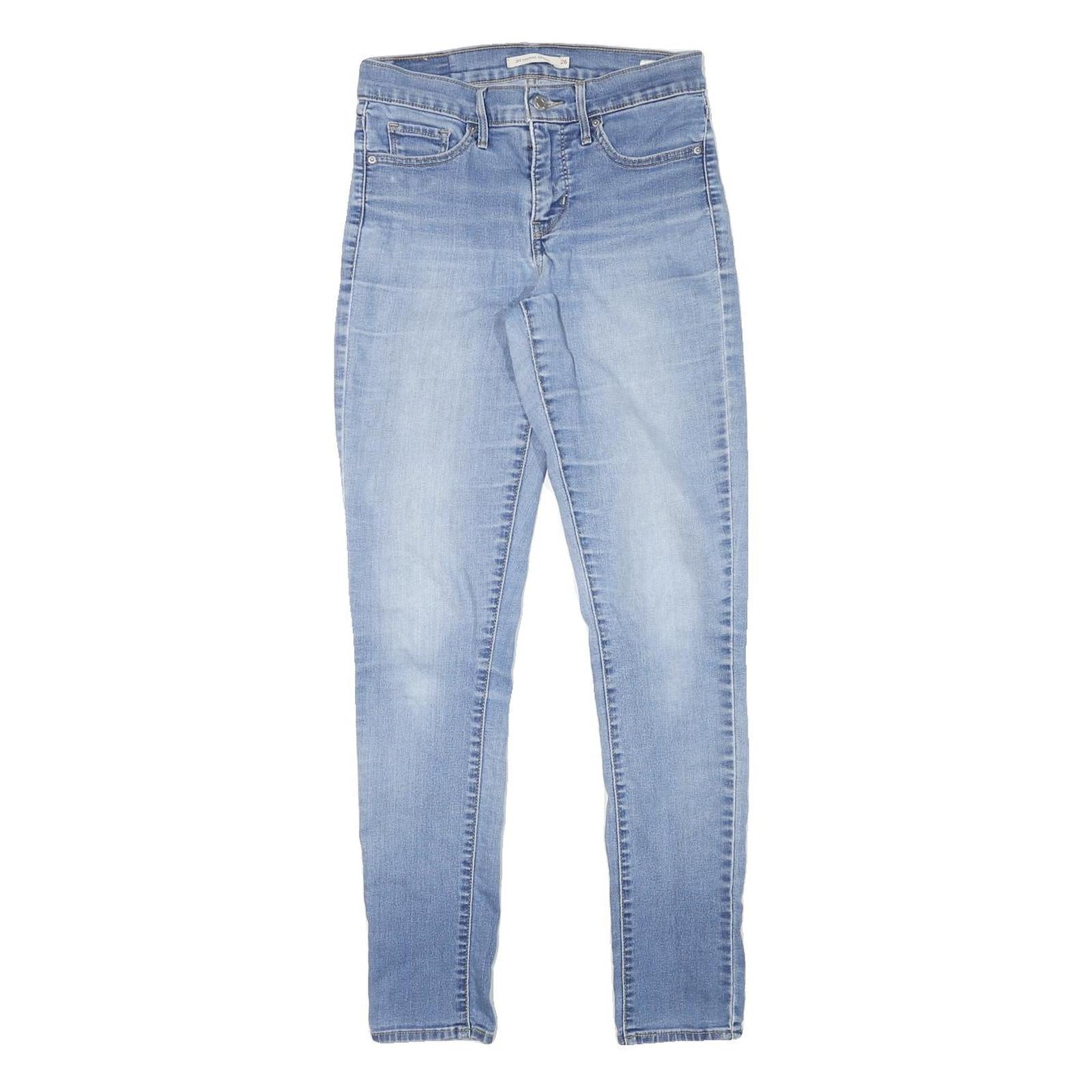 LEVI'S 311 Womens Jeans Blue Slim Skinny Denim Light W26 L29 Stretch Cotton Refurbished - N/A refurbished available on Cerqular