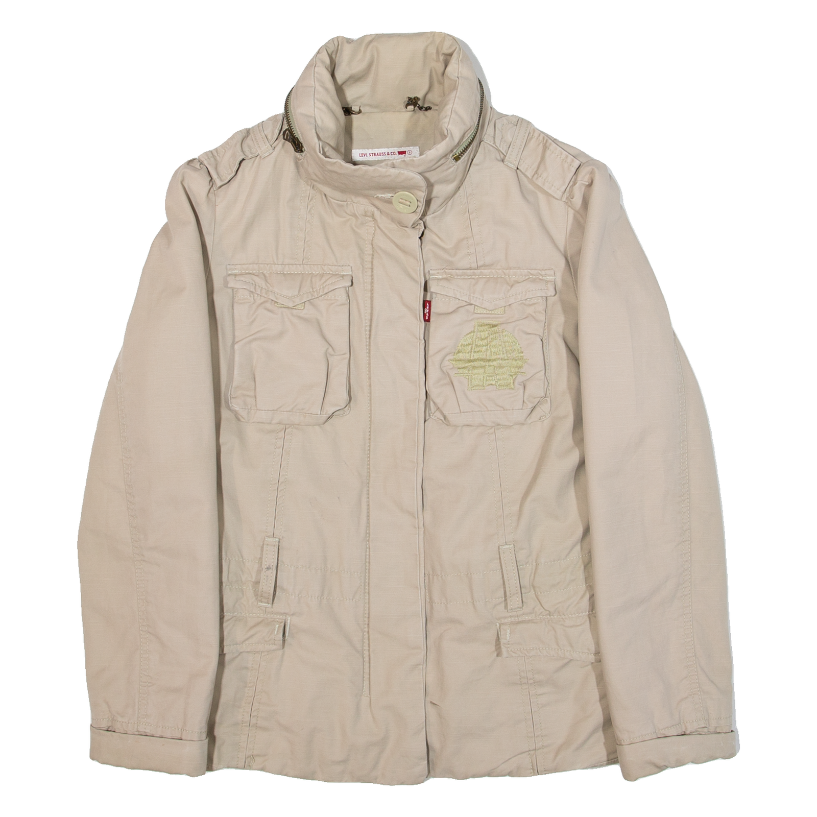 LEVI'S Insulated Womens Jacket Beige Hooded S Refurbished - N/A refurbished available on Cerqular