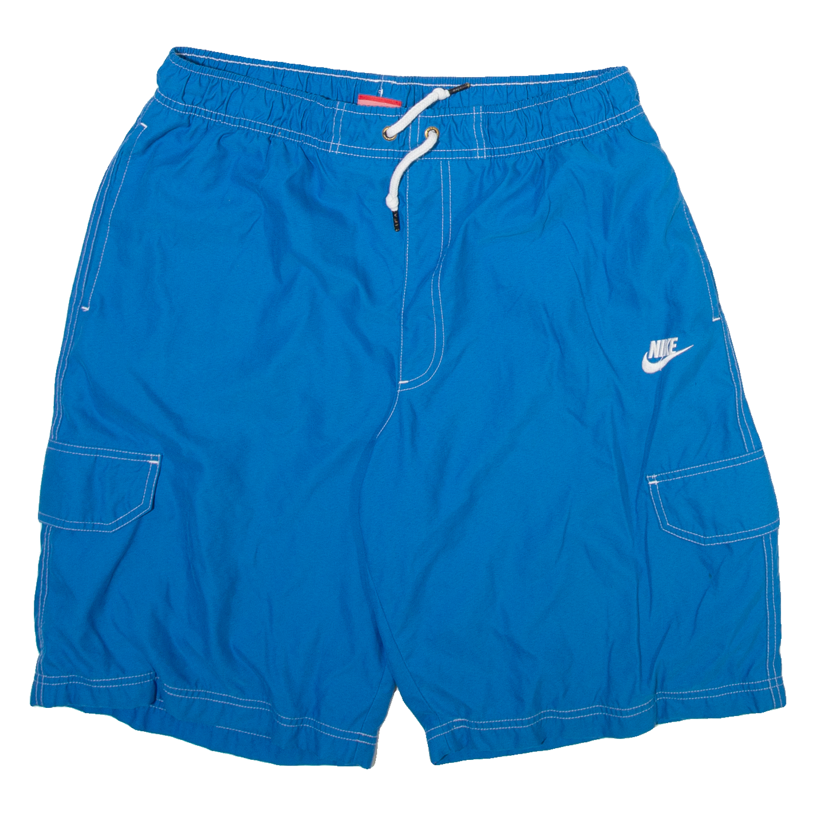 NIKE Mens Cargo Shorts Blue Relaxed L W30 Refurbished - N/A refurbished available on Cerqular