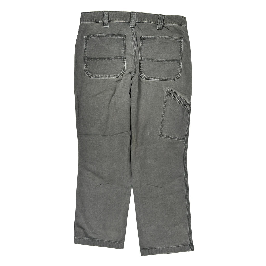 Carhartt Carpenter Trousers - 32W 30L Grey Cotton Refurbished - Thrifted (note: this is a term often used to describe second- refurbished available on Cerqular