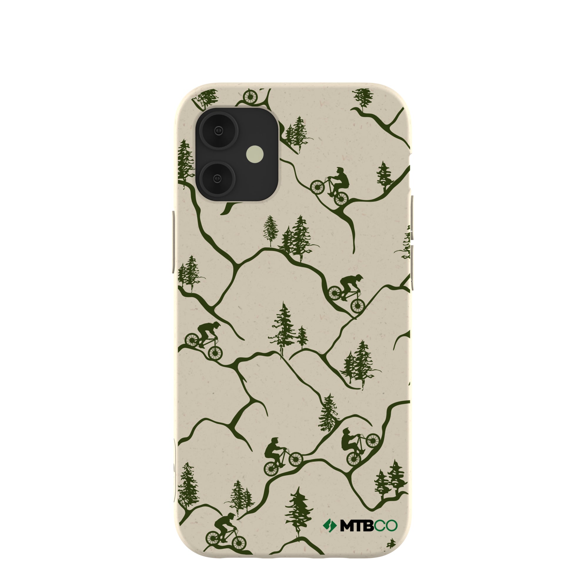 London Fog Bike Trek MTBCO iPhone 12 Mini Case Refurbished - Pela Case refurbished available on Cerqular