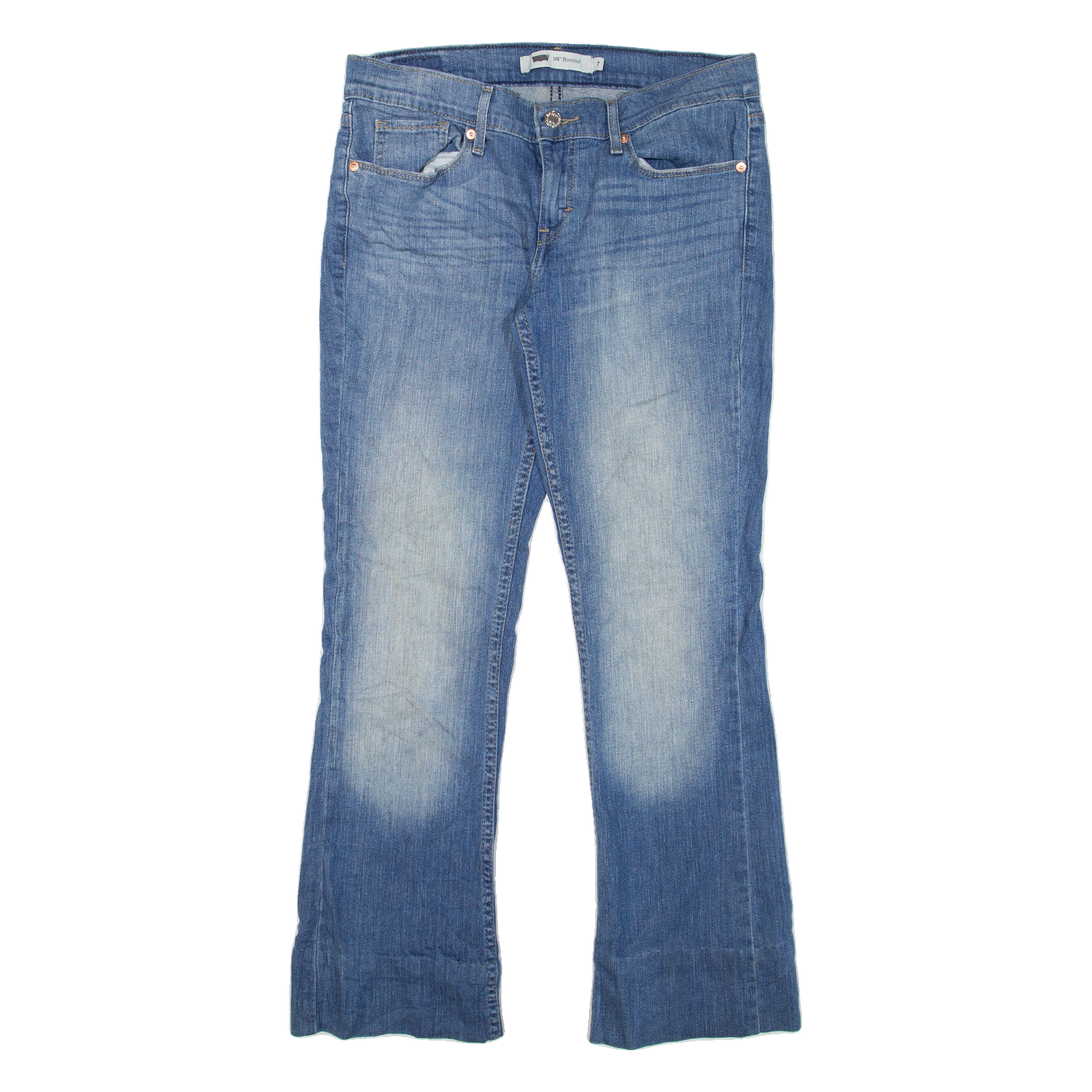 LEVI'S 524 Womens Jeans Blue Regular Bootcut W28 L26 Refurbished - N/A refurbished available on Cerqular