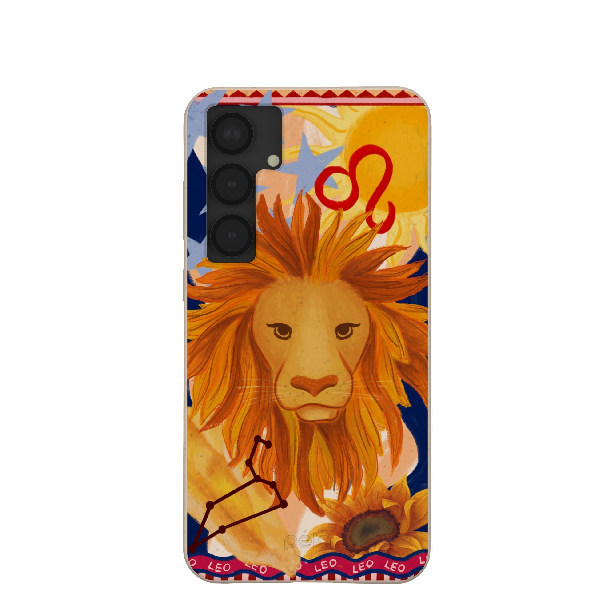 Seashell Leo Lion Samsung Galaxy S25+(Plus) Case Refurbished - Pela Case refurbished available on Cerqular