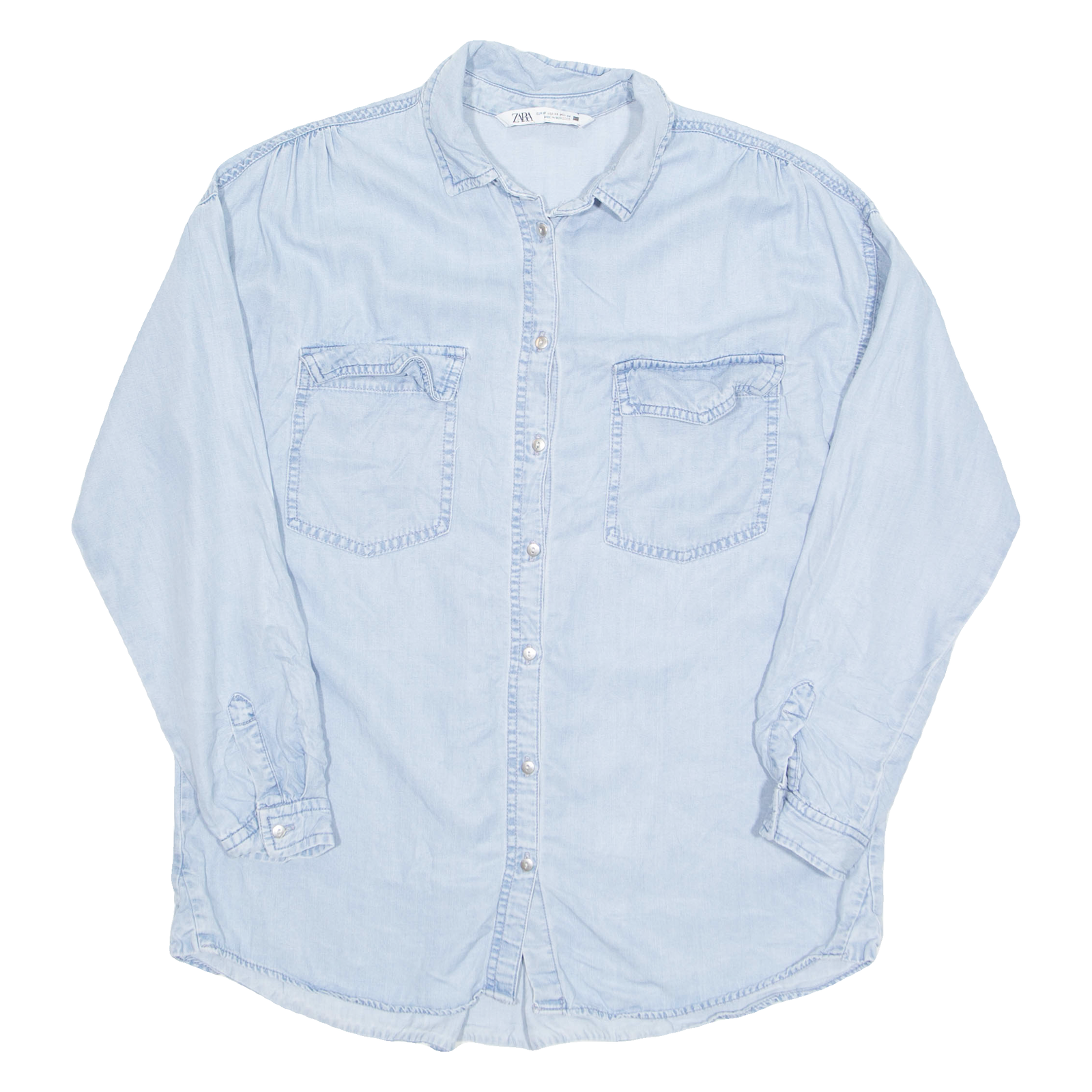 Buy ZARA Womens Shirt Blue Collared Long Sleeve XS Refurbished - $16.89 ZARA Womens Shirt Blue Collared Long Sleeve XS Refurbished - N/A refurbished available on Cerqular