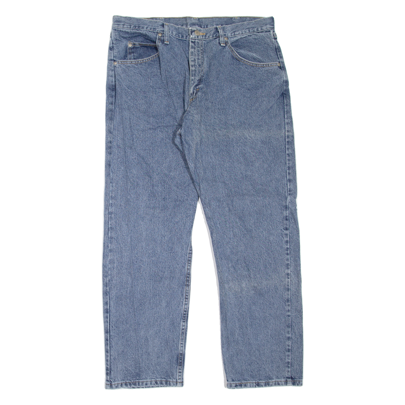 WRANGLER Mens Jeans Blue Relaxed Straight W36 L30 Refurbished - N/A refurbished available on Cerqular