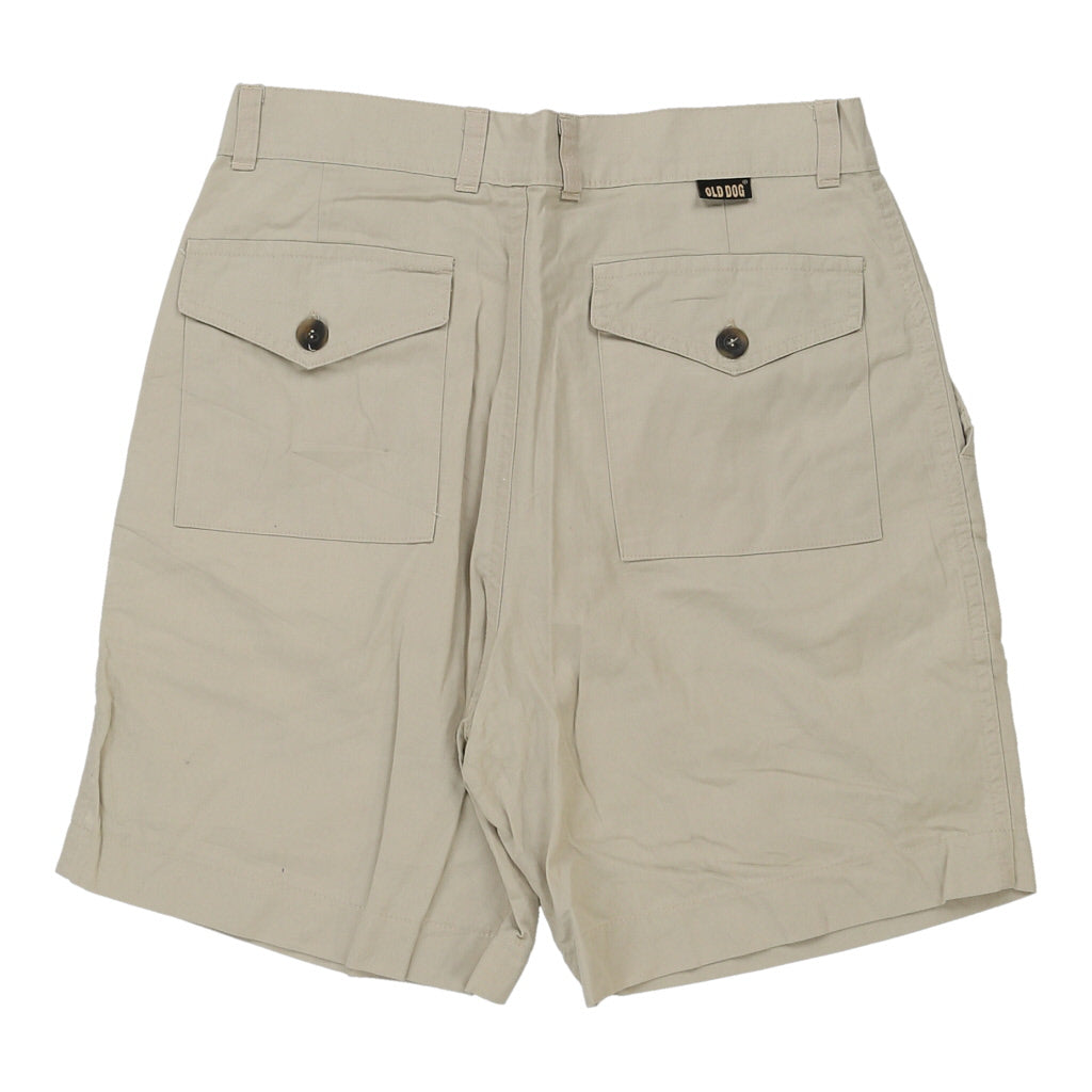 Old Dog Shorts - 30W 7L Beige Cotton Refurbished - Thrifted (note: this is a term often used to describe second- refurbished available on Cerqular