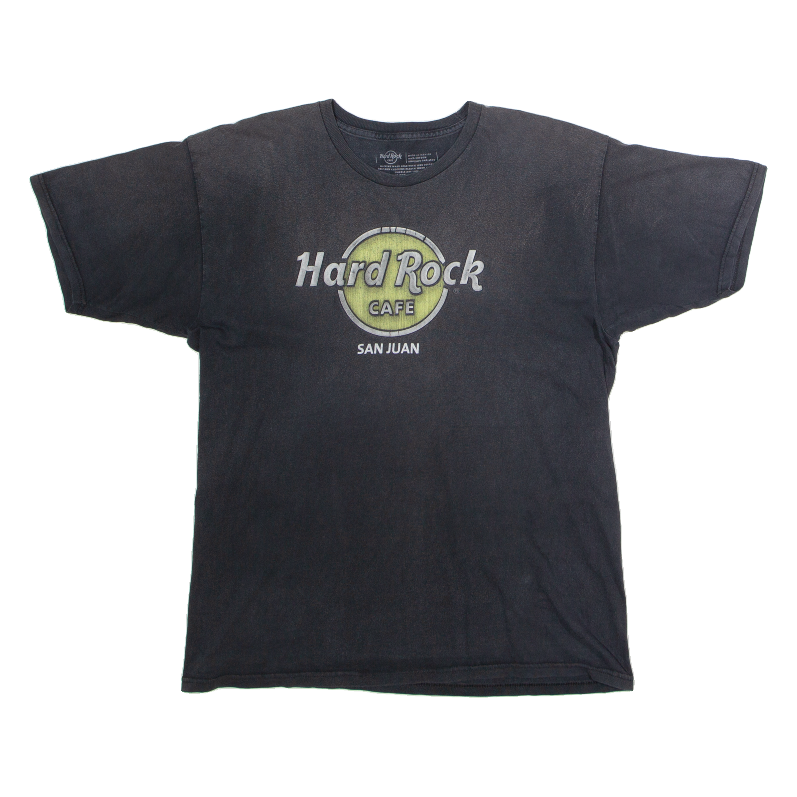 HARD ROCK CAFE San Juan Mens T-Shirt Grey Crew Neck L Refurbished - N/A refurbished available on Cerqular