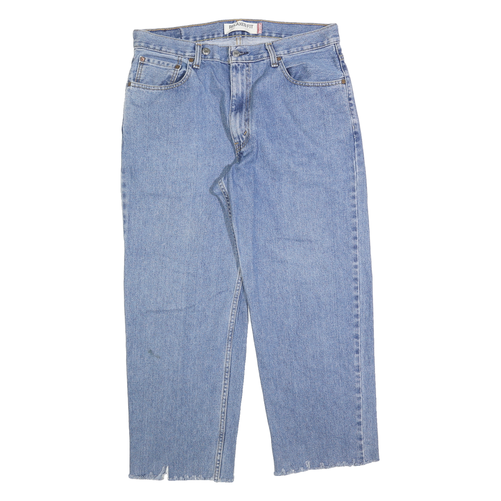 LEVI'S 550 Straight Mens Jeans Blue Relaxed Straight Denim Medium W35 L27 Casual Refurbished - N/A refurbished available on Cerqular