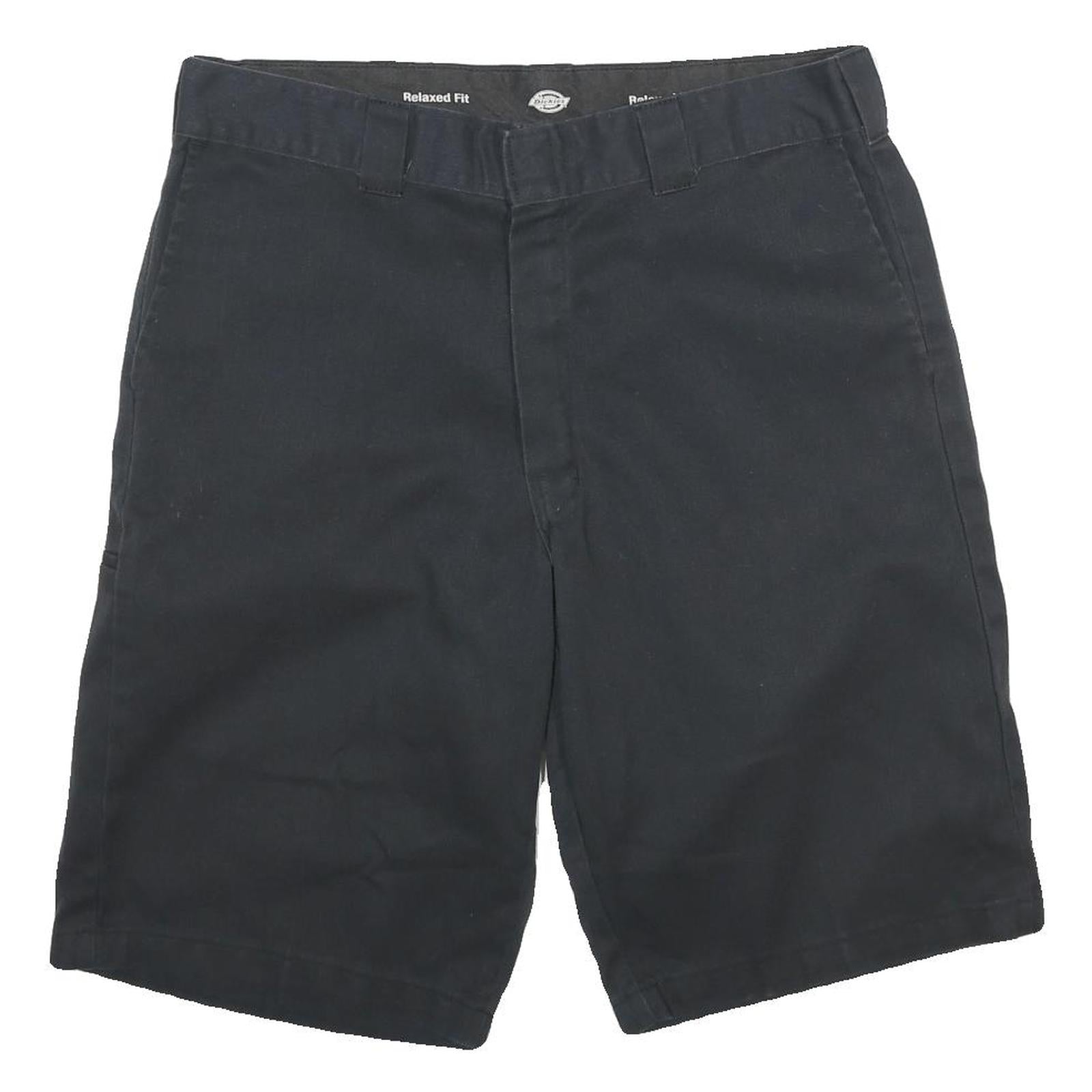 DICKIES Mens Shorts Black Relaxed Fit L W36 Workwear Polyester Blend Refurbished - N/A refurbished available on Cerqular
