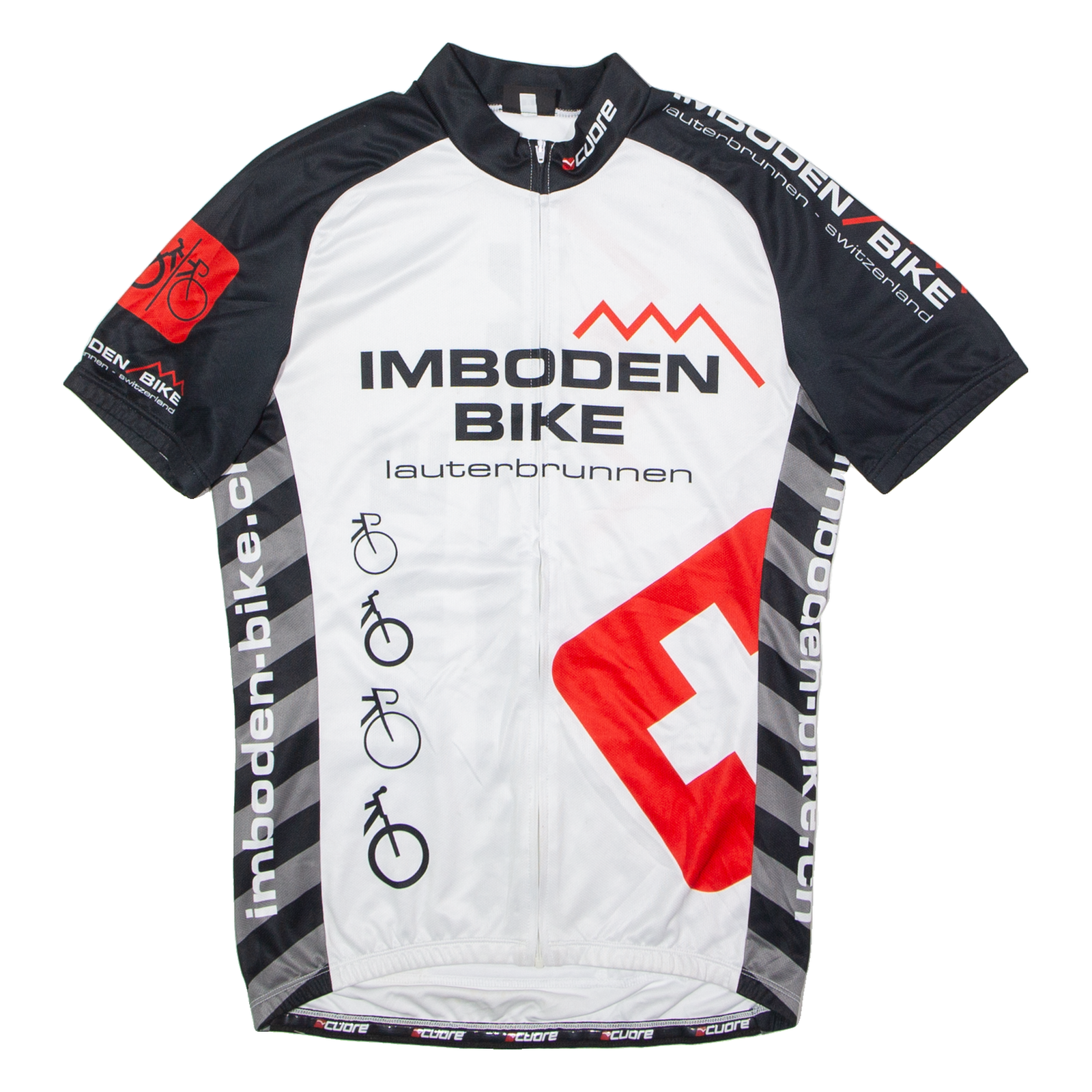 CUORE Full Zip Cycling Mens Jersey White High Neck M Refurbished - N/A refurbished available on Cerqular