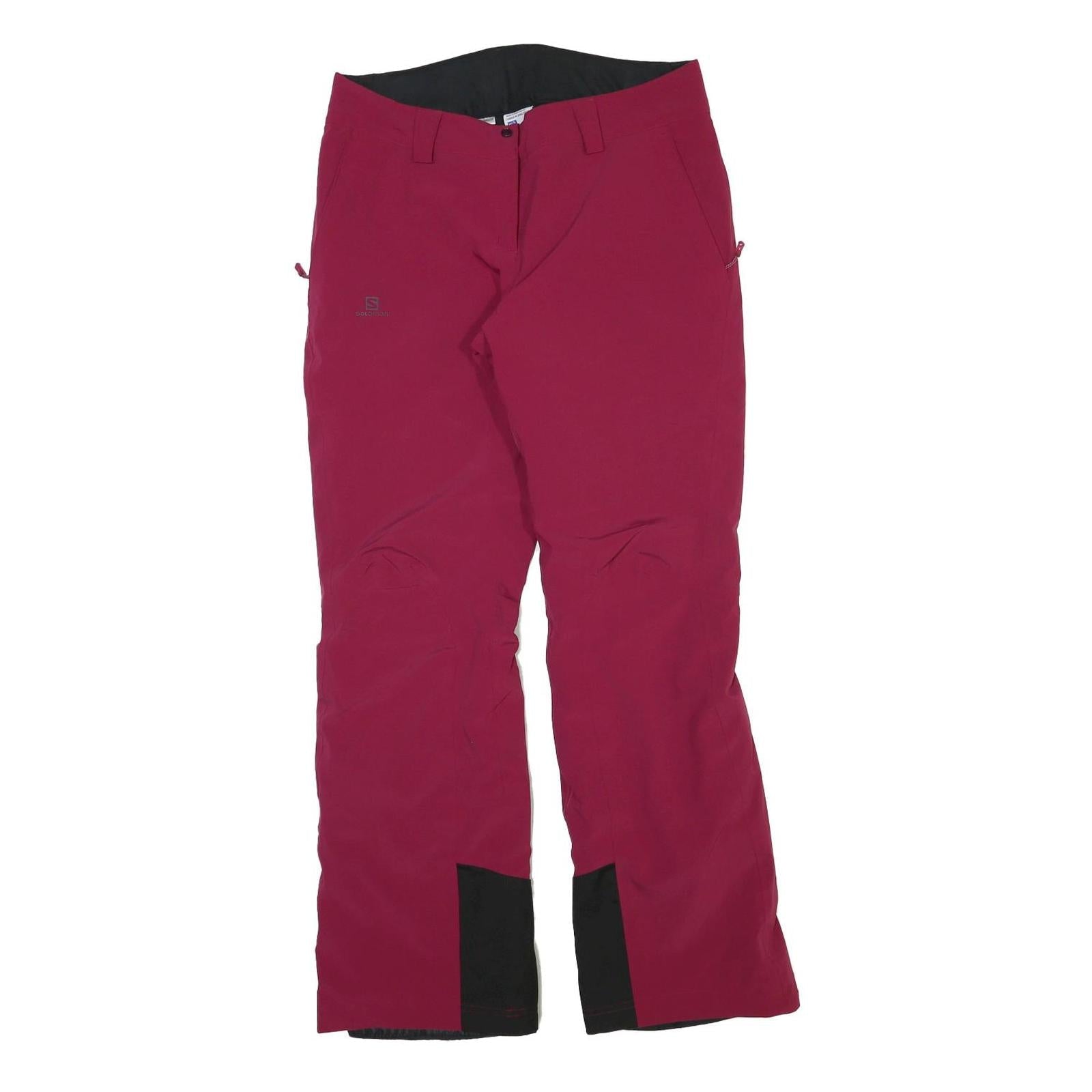 Womens Polyester Blend Red Regular Fit Trousers W32 L32 Zip Pocket Plain Refurbished - N/A refurbished available on Cerqular