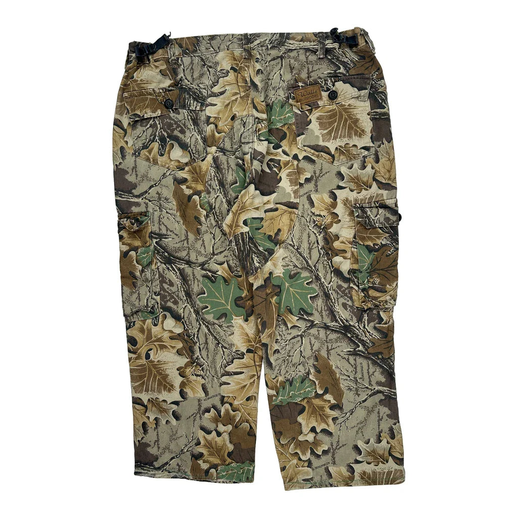 Buy Unbranded Camo Cargo Trousers - 38W 21L Camo Cotton Refurbished - $53.59 Unbranded Camo Cargo Trousers - 38W 21L Camo Cotton Refurbished - Thrifted (note: this is a term often used to describe second- refurbished available on Cerqular