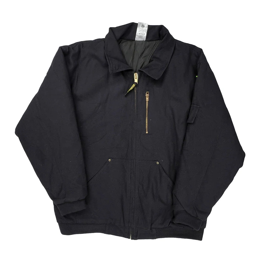 Mccordick Jacket - XL Black Cotton Refurbished - Thrifted (note: this is a term often used to describe second- refurbished available on Cerqular