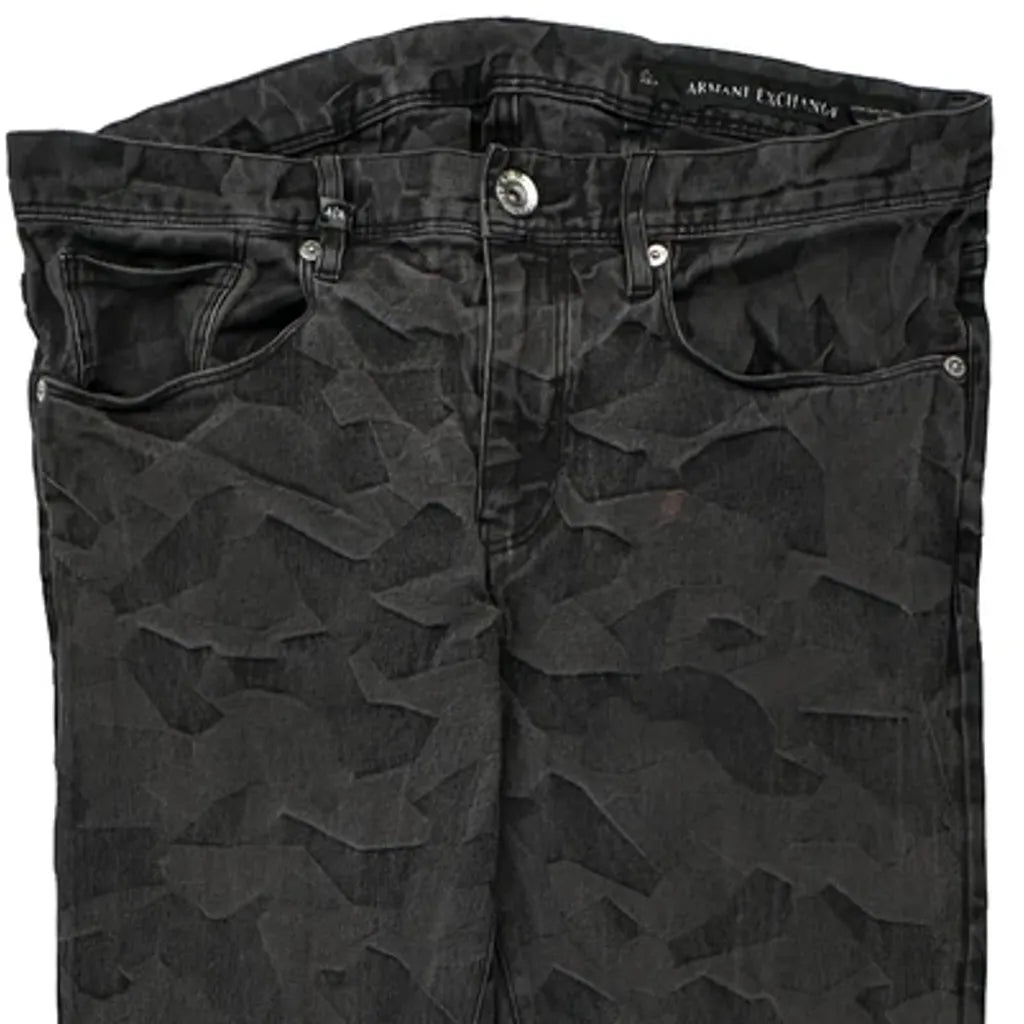 Armani Exchange Slim Trousers - 26W 32L Grey Cotton Blend Refurbished - Thrifted (note: this is a term often used to describe second- refurbished available on Cerqular